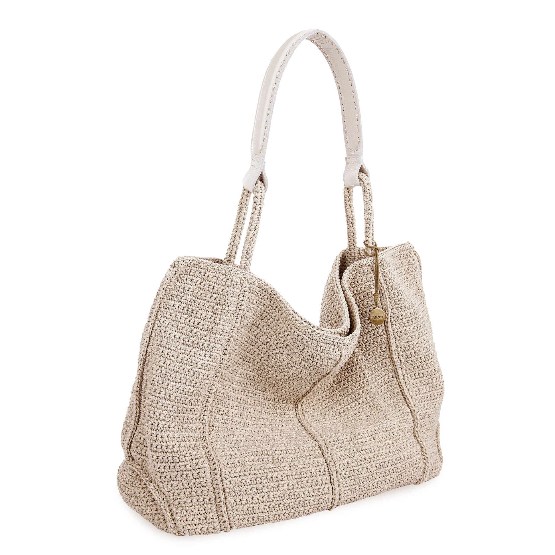 The Sak Los Feliz Slouchy Large Tote Crochet - |Ecru|