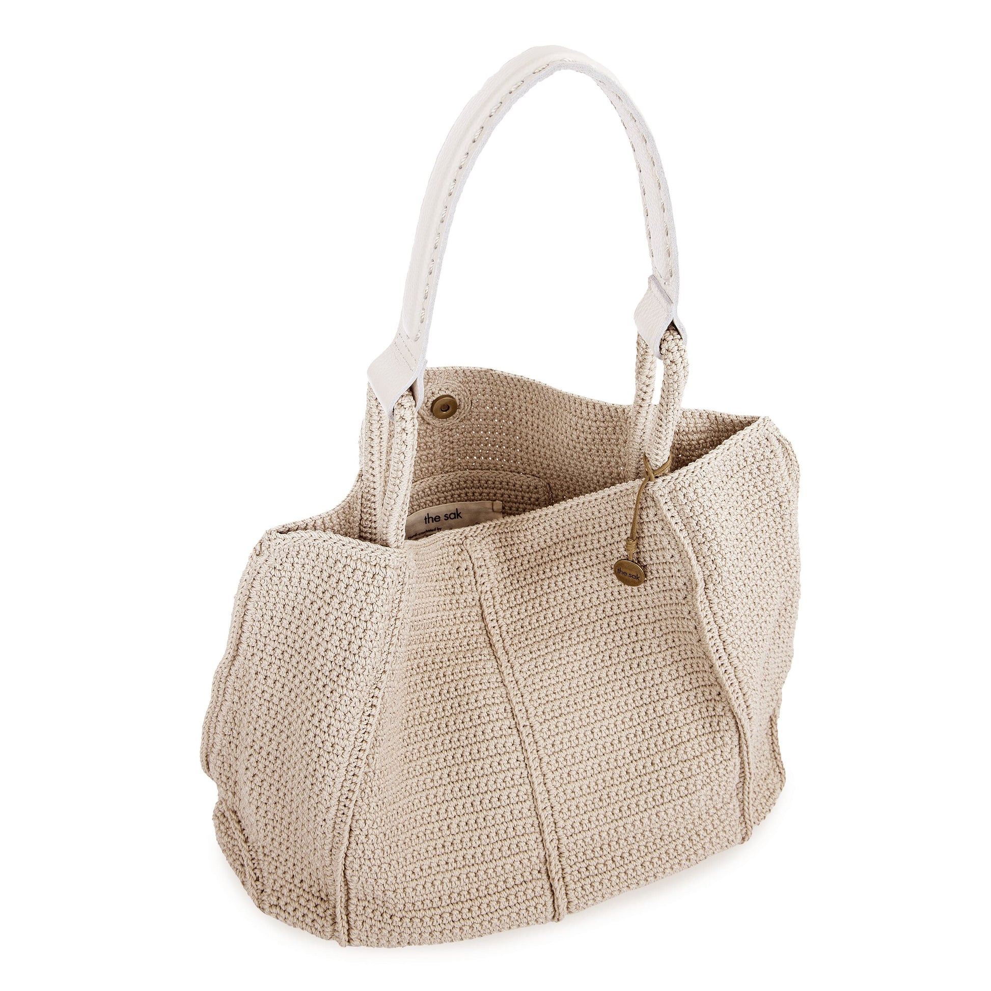 The Sak Los Feliz Slouchy Large Tote Crochet - |Ecru|