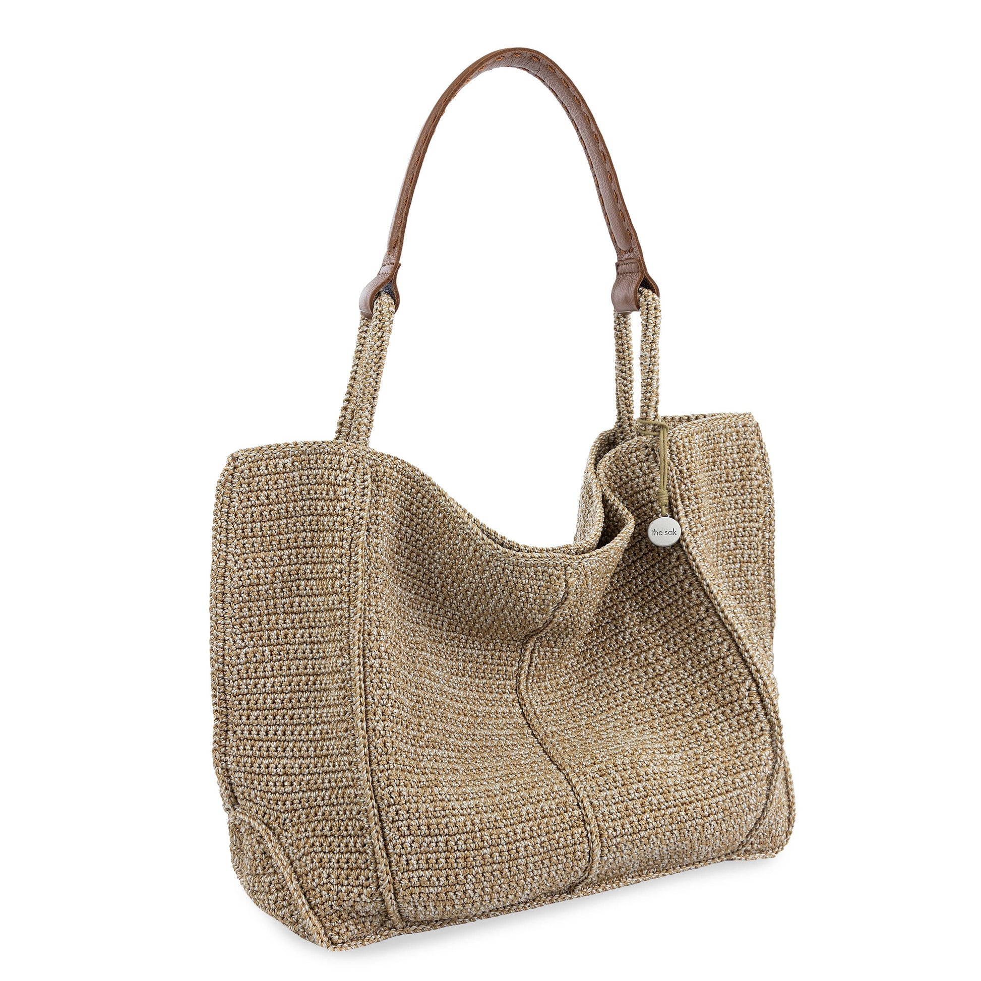 The Sak Los Feliz Slouchy Large Tote Crochet - |Bamboo Static|