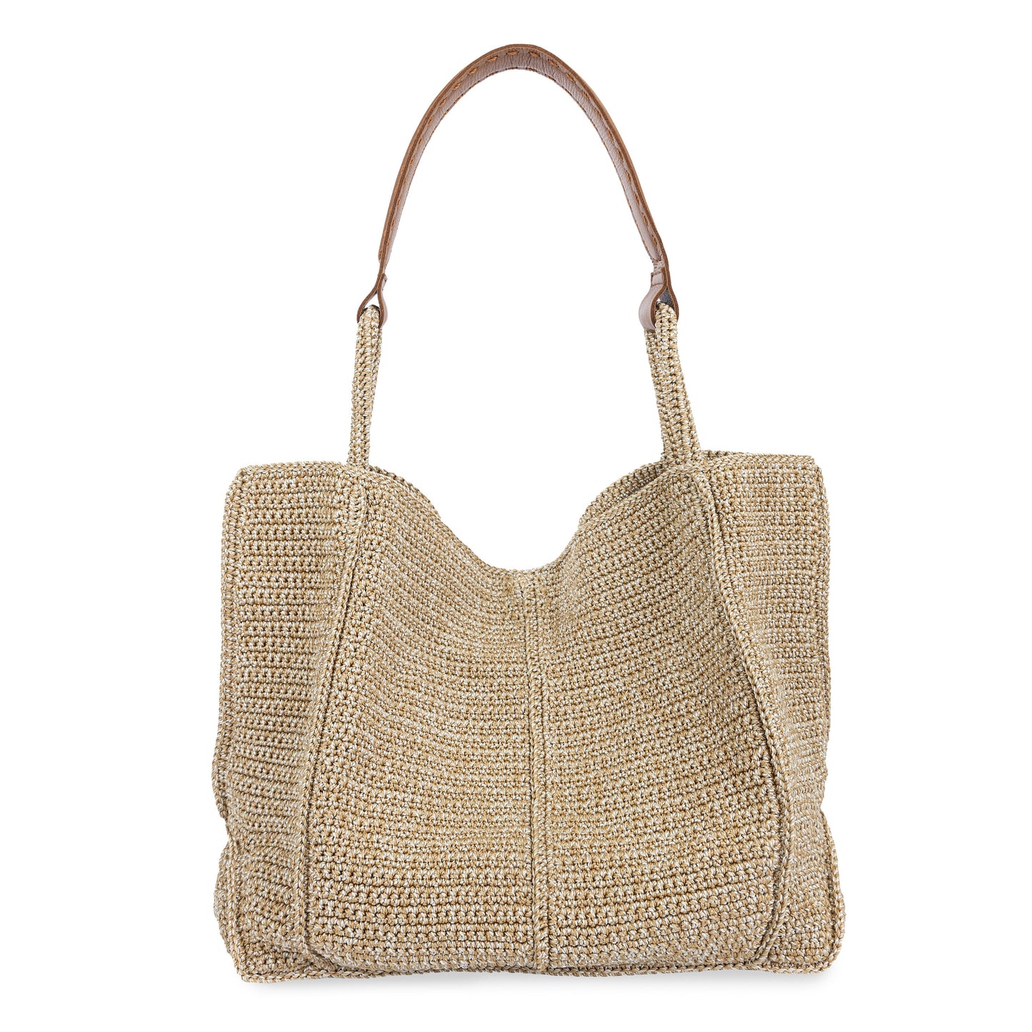 The Sak Los Feliz Slouchy Large Tote Crochet - |Bamboo Static|