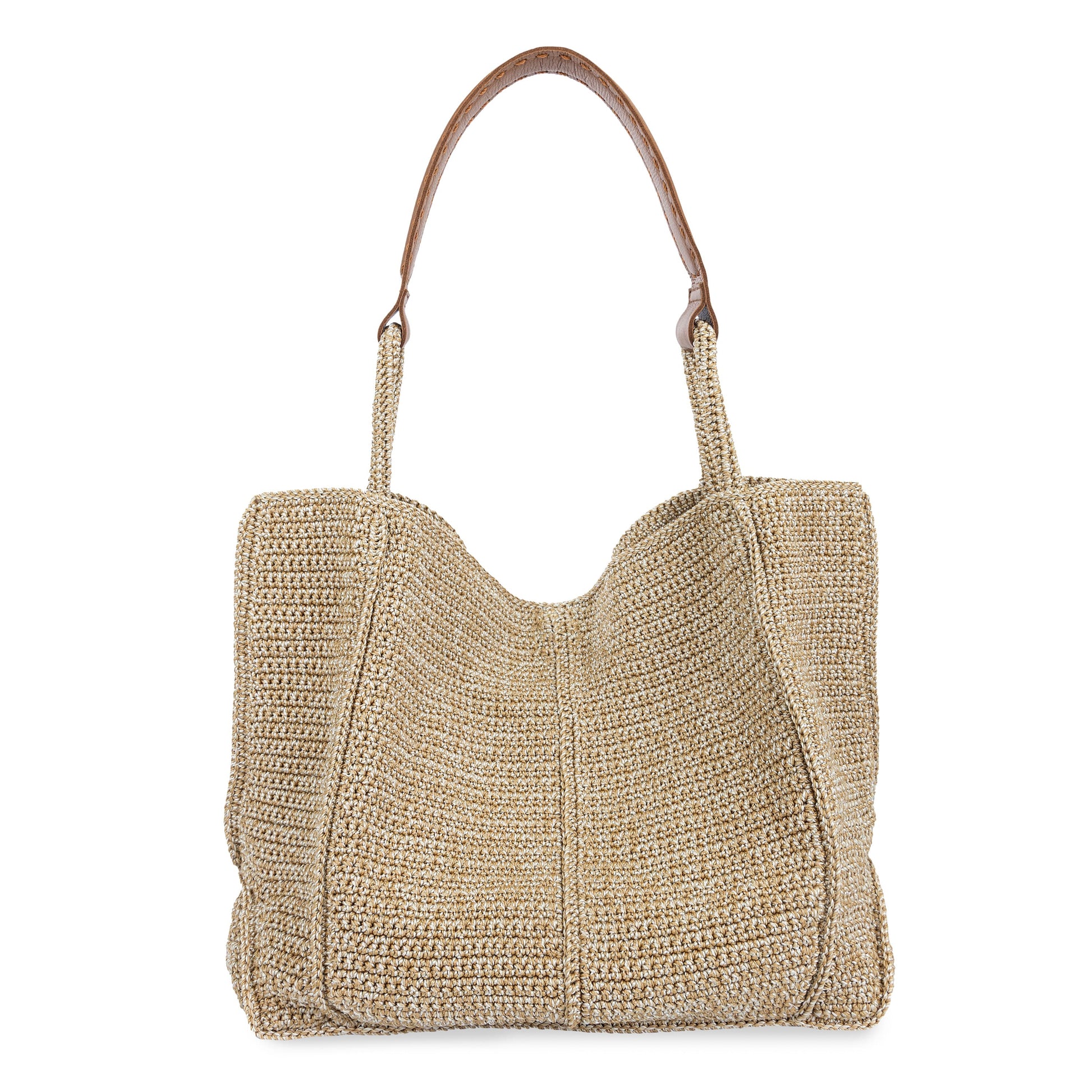 The Sak Los Feliz Slouchy Large Tote Crochet - |Bamboo Static|