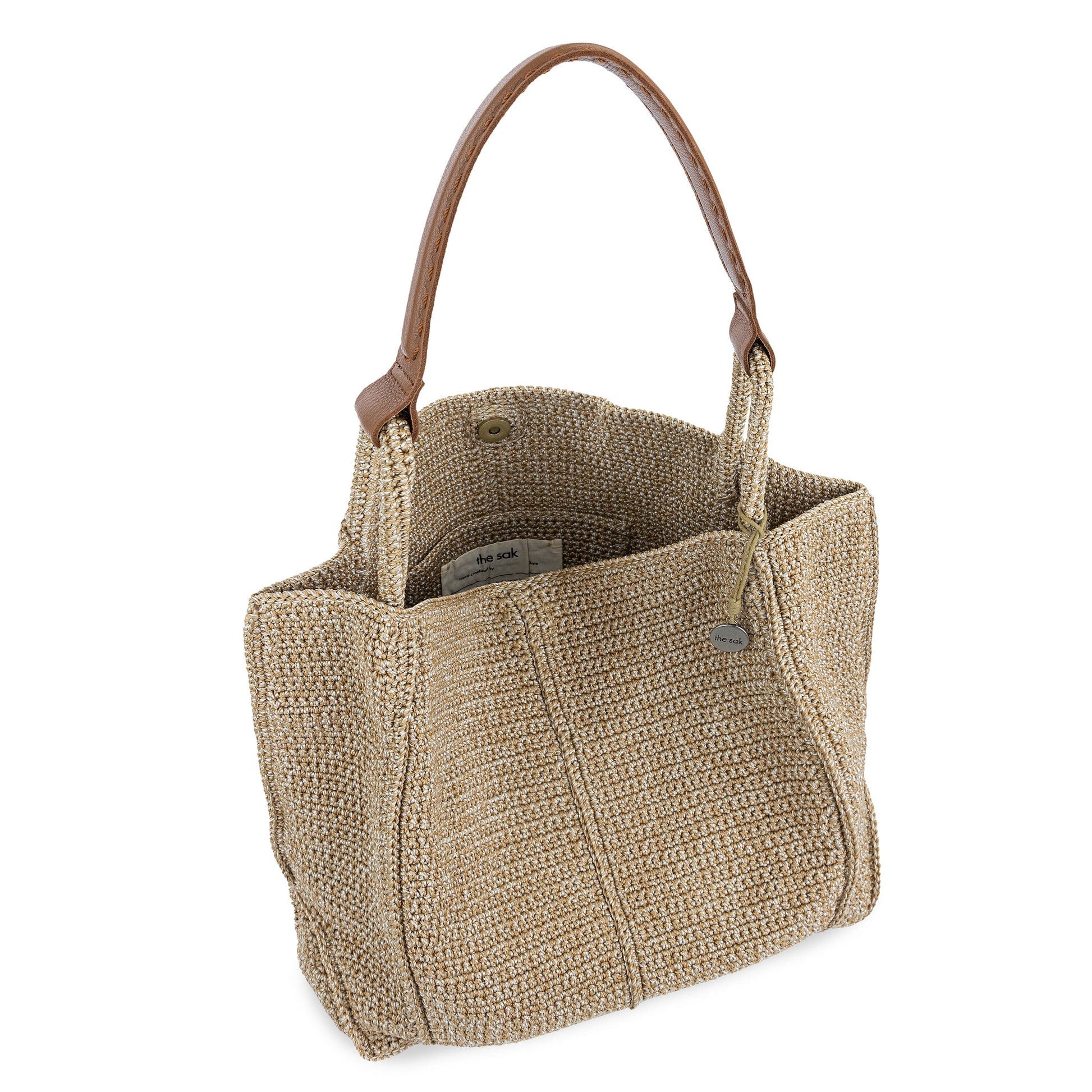 The Sak Los Feliz Slouchy Large Tote Crochet - |Bamboo Static|