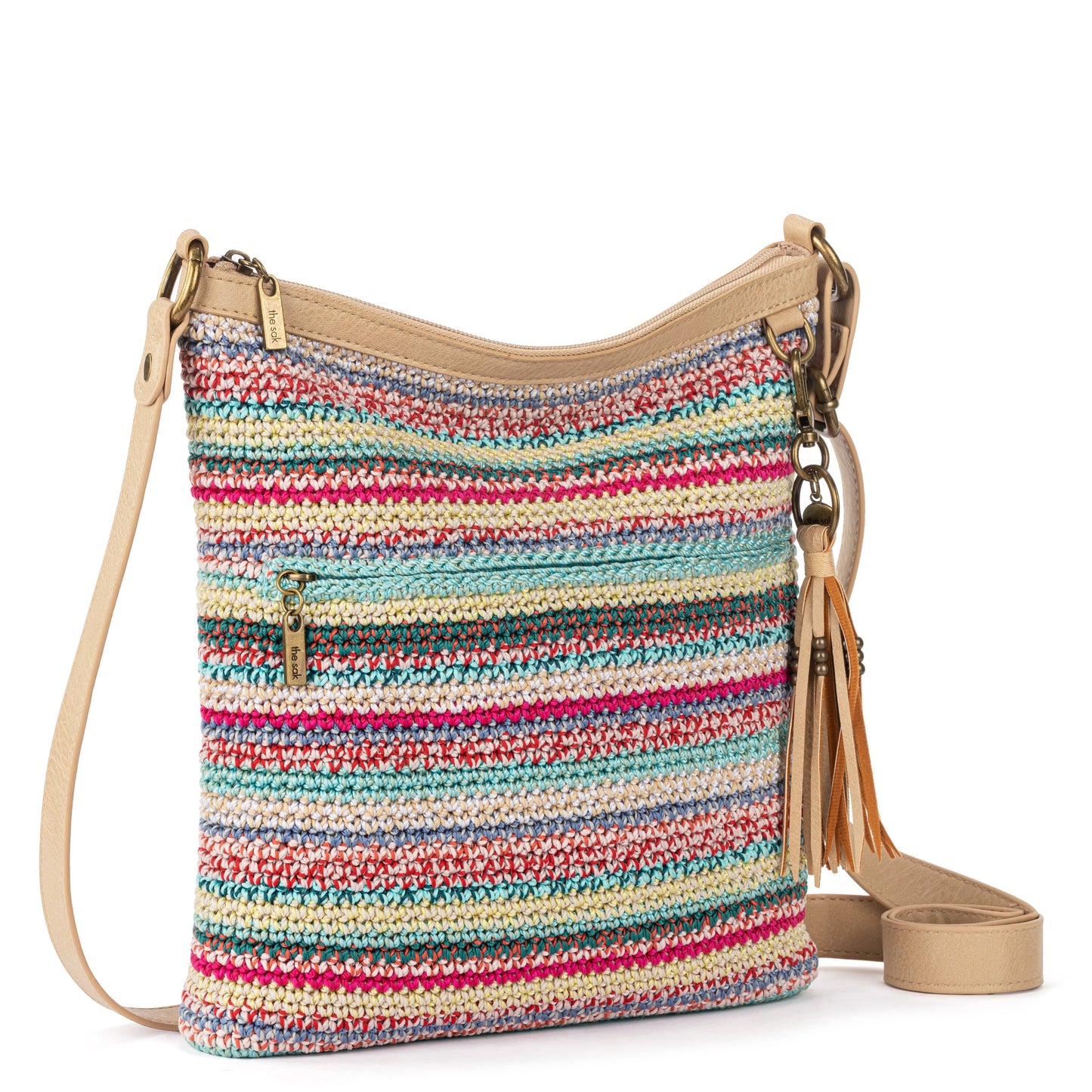 The Sak Lucia Crossbody Crochet - |Eden Stripe|