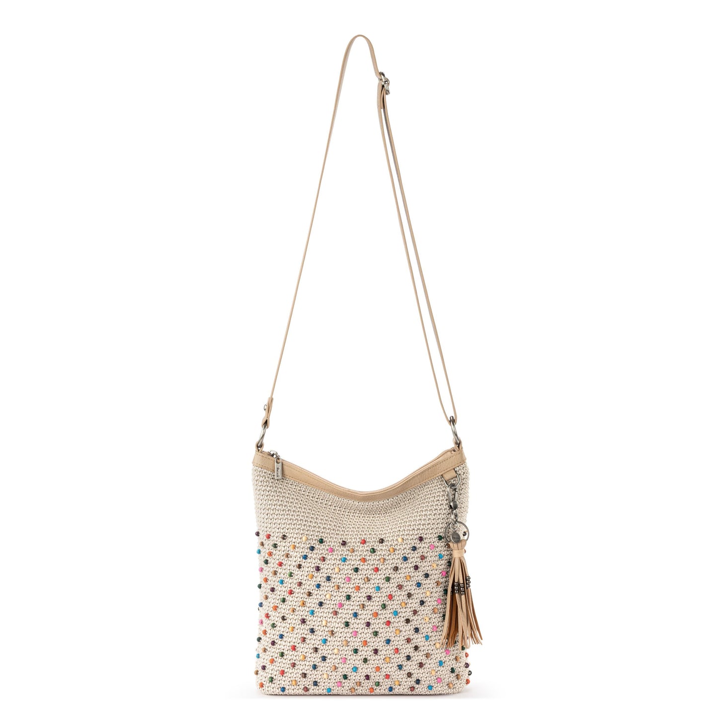 The Sak Lucia Crossbody Crochet - |Ecru Multi Beads|