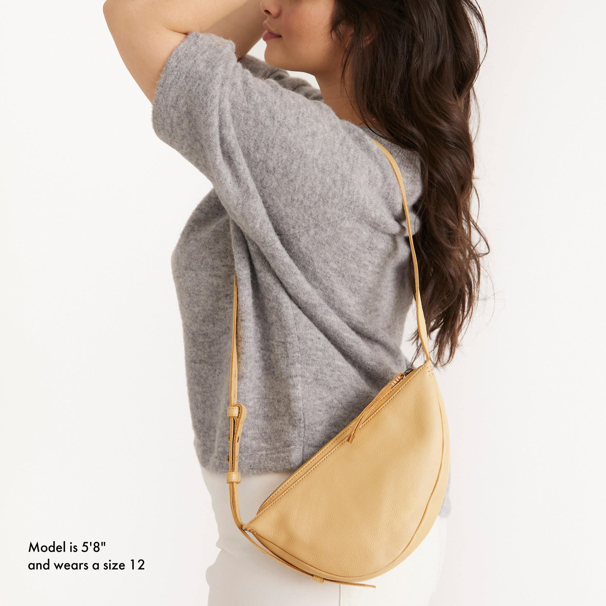The Sak Tess Sling Bag Leather - |Buttercup|
