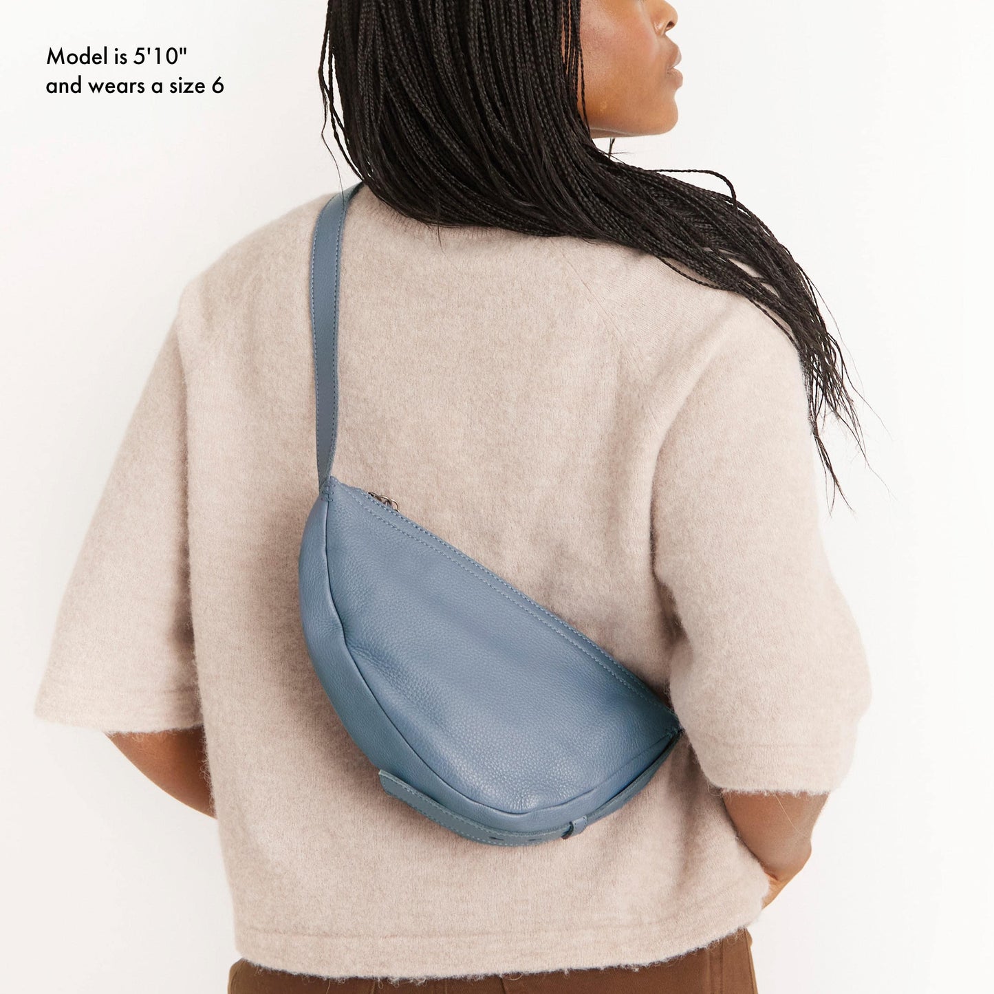 The Sak Tess Sling Bag Leather - |Maritime|