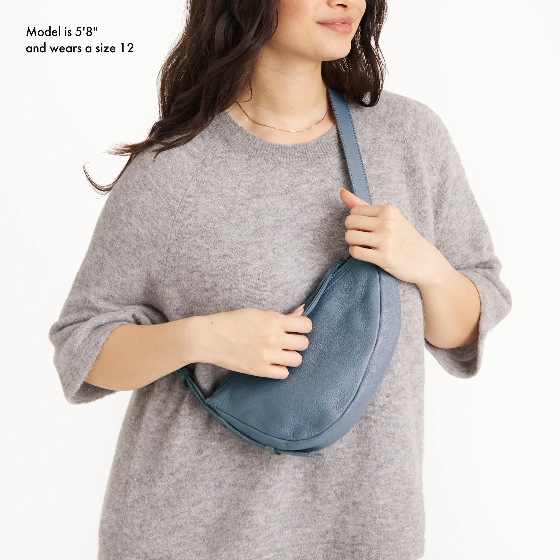 The Sak Tess Sling Bag Leather - |Maritime|