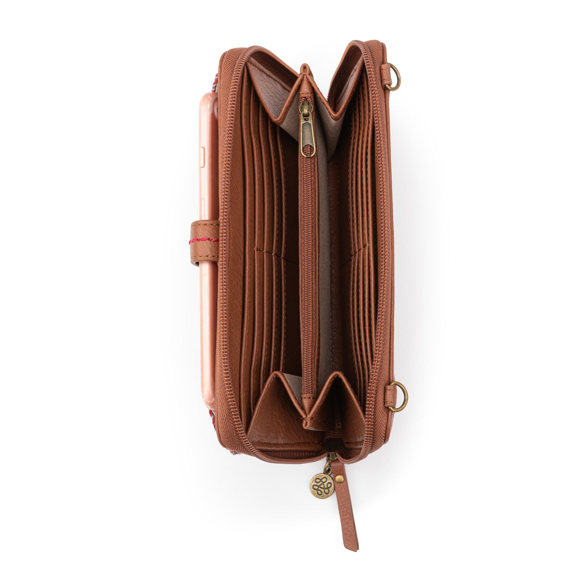 The Sak Iris Large Smartphone Crossbody Crochet - |Sunset Stripe|