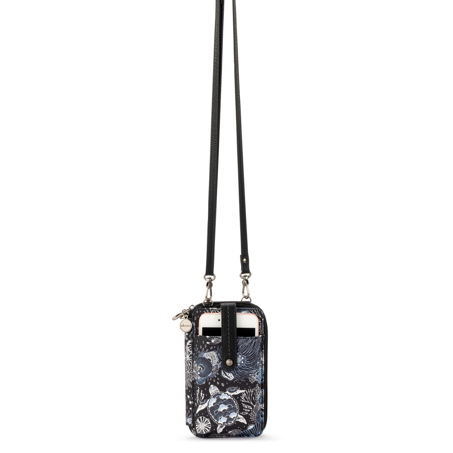 Sakroots Salinas Smartphone Crossbody EcoTwill - |Midnight Seascape|