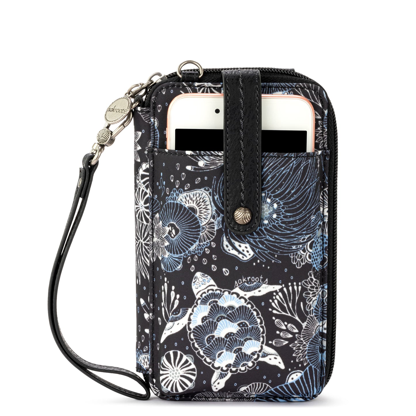 Sakroots Salinas Smartphone Crossbody EcoTwill - |Midnight Seascape|