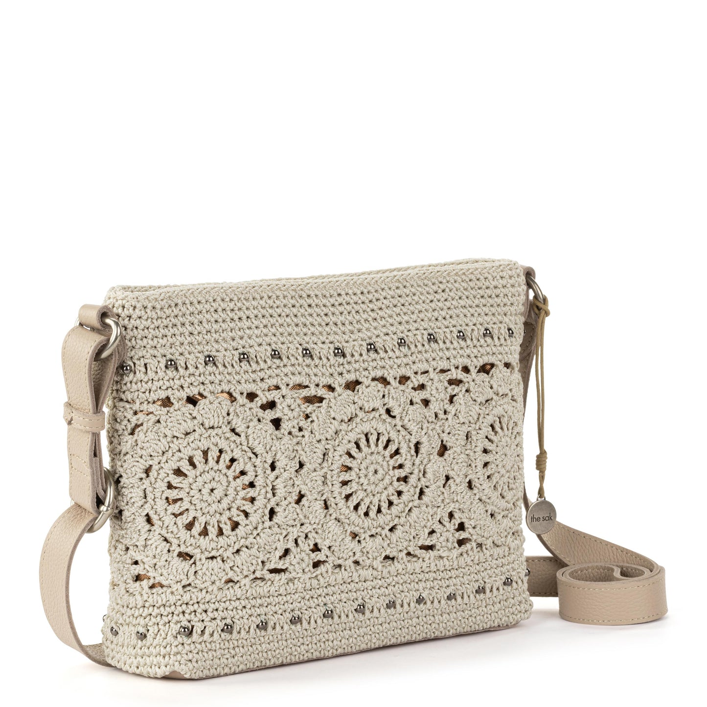 The Sak Melrose Crossbody Crochet - |Natural Medallion|