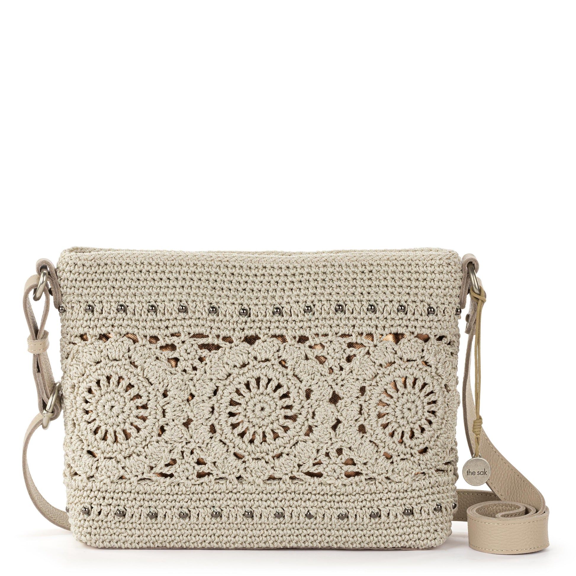 The Sak Melrose Crossbody Crochet - |Natural Medallion|