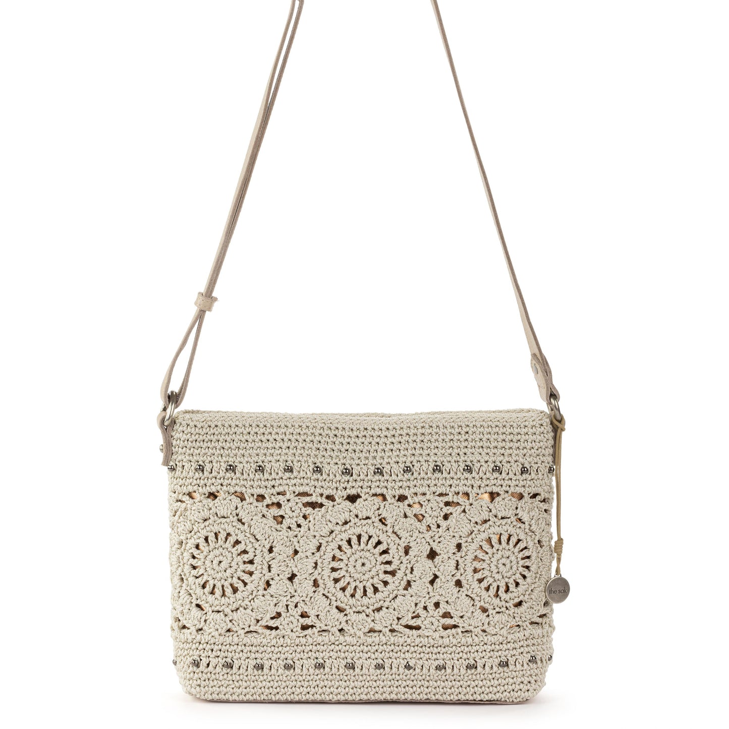 The Sak Melrose Crossbody Crochet - |Natural Medallion|