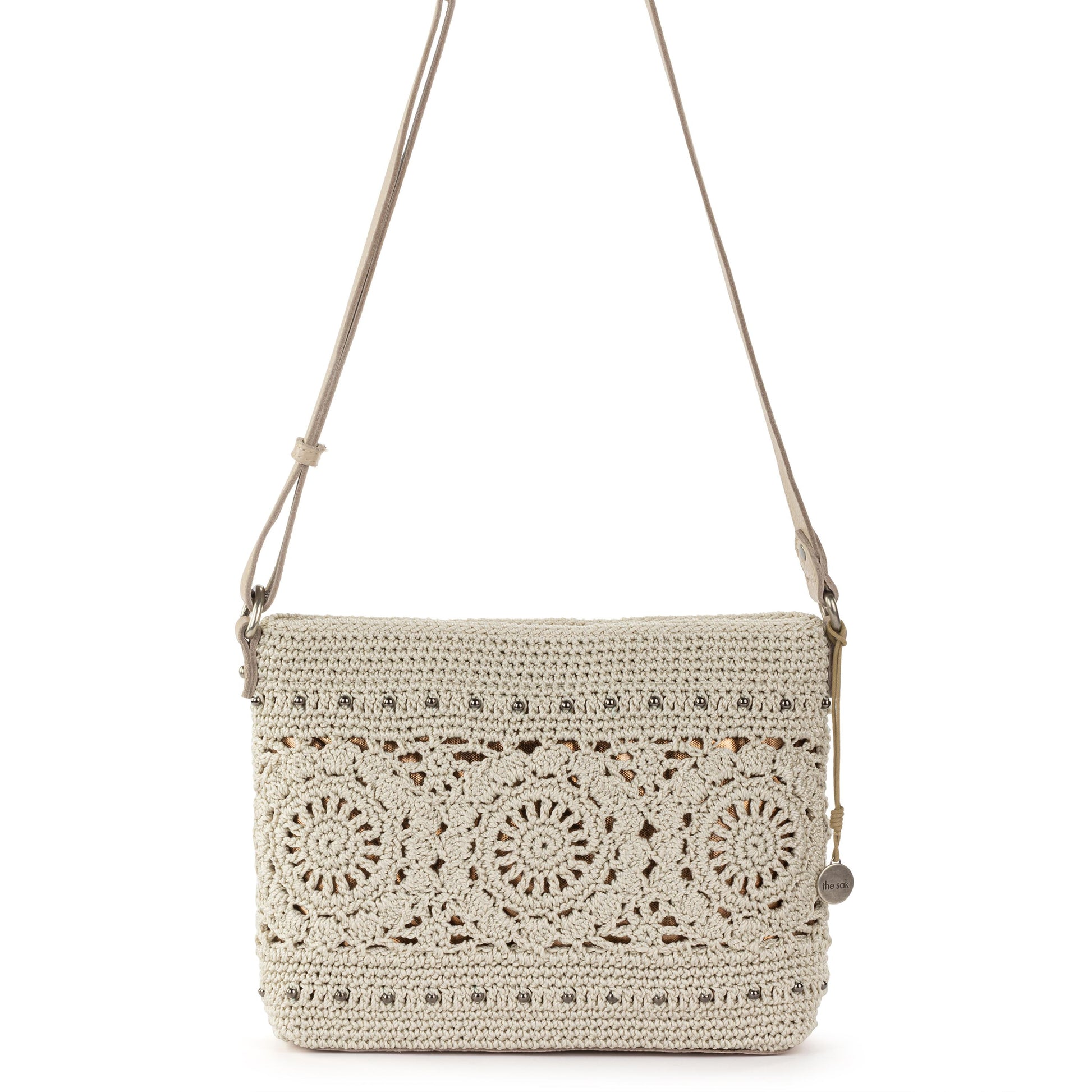 The Sak Melrose Crossbody Crochet - |Natural Medallion|