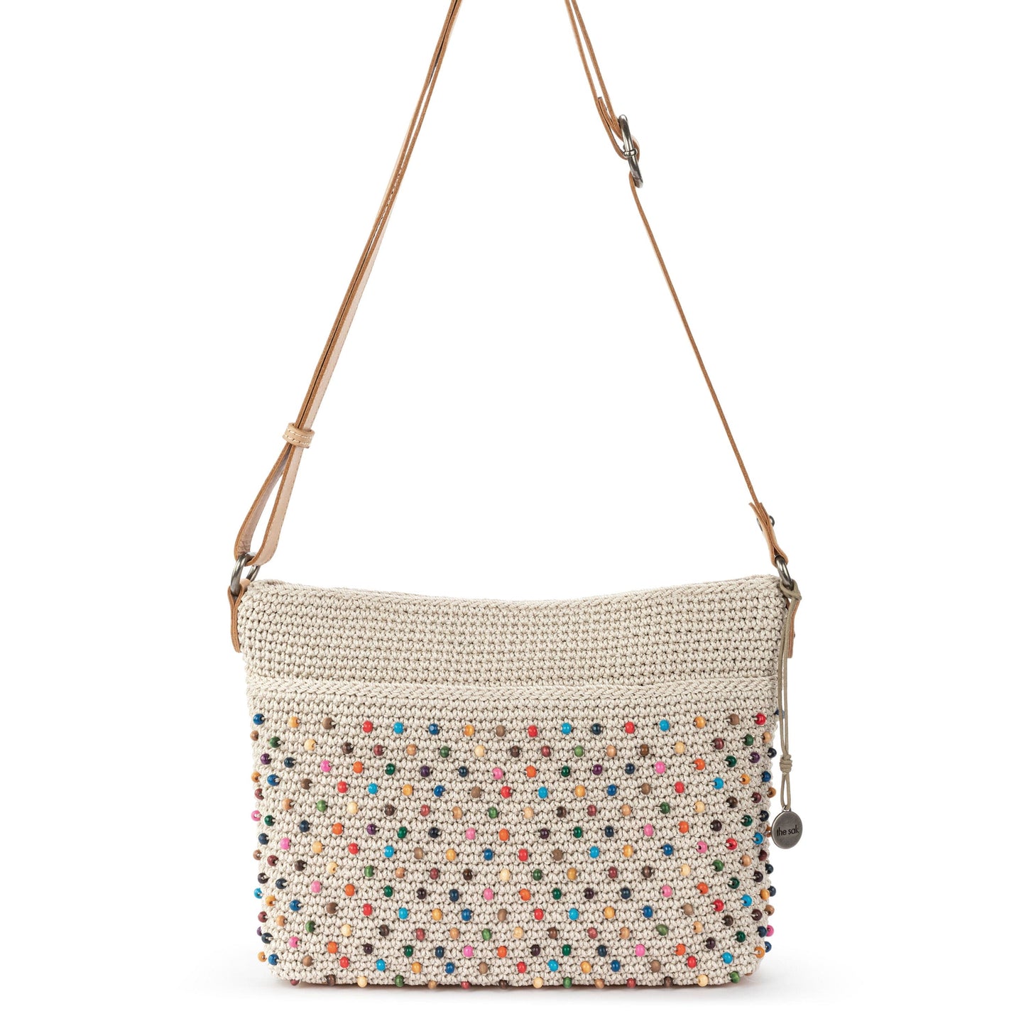 The Sak Melrose Crossbody Crochet - |Ecru Multi Beads|