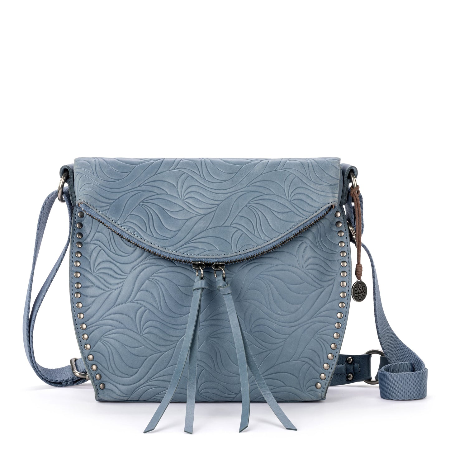 The Sak Silverlake Crossbody Leather - |Maritime Wave Embossed|