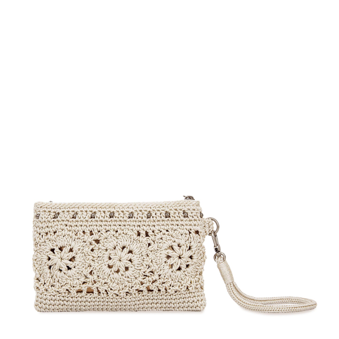 The Sak Vita Wristlet Crochet - |Natural Medallion|