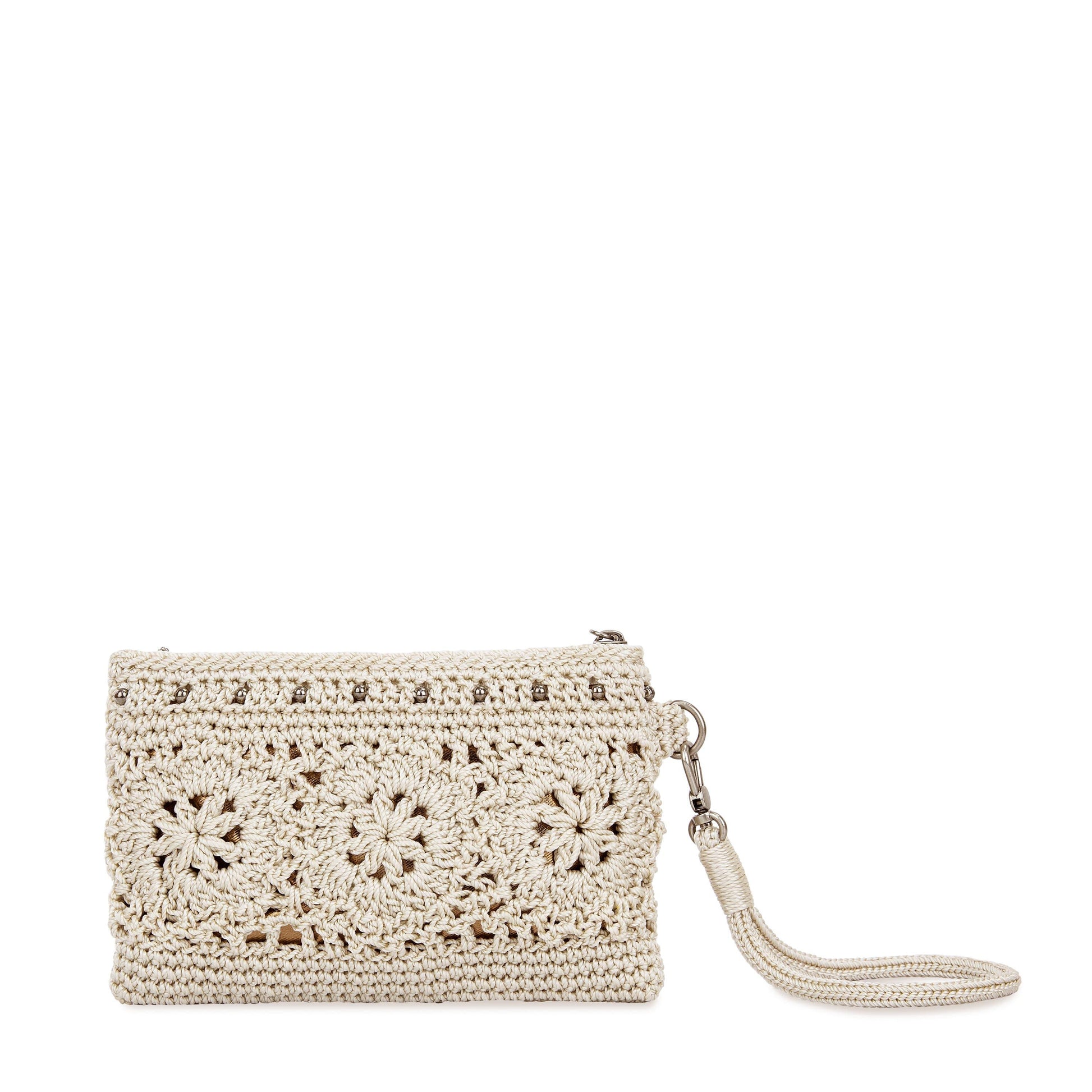 The Sak Vita Wristlet Crochet - |Natural Medallion|