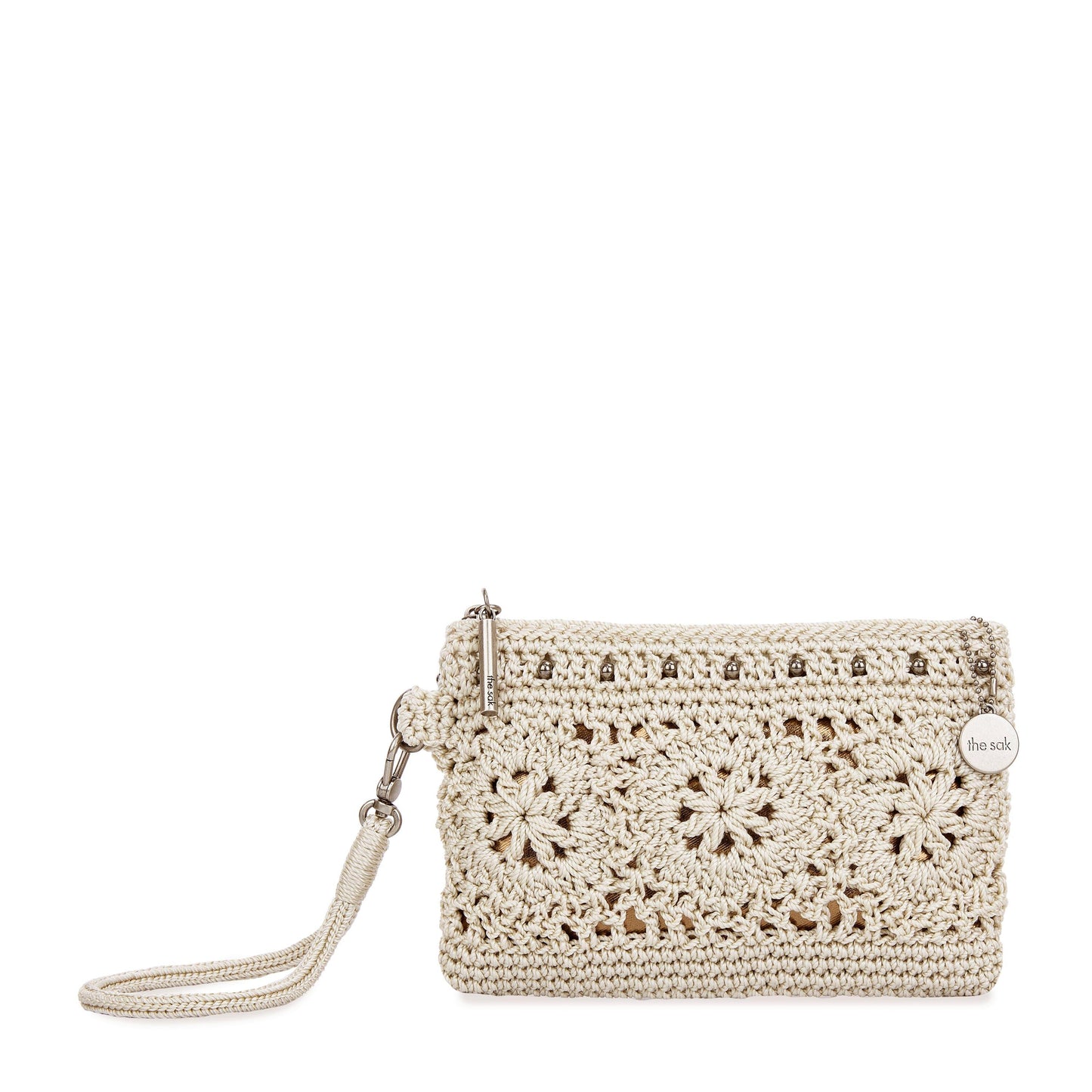 The Sak Vita Wristlet Crochet - |Natural Medallion|