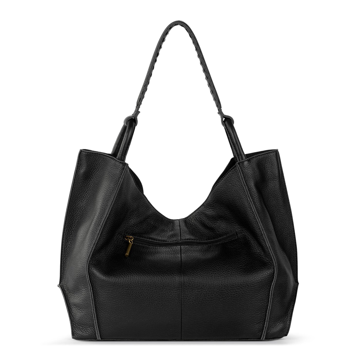 The Sak Los Feliz Slouchy Large Tote Leather - |Black Pebble|