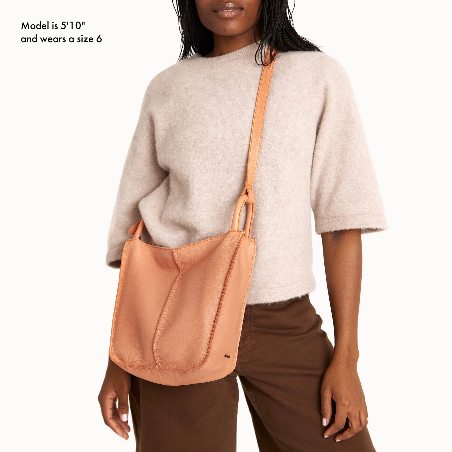 The Sak Los Feliz Slouchy Crossbody Leather - |Nectar|