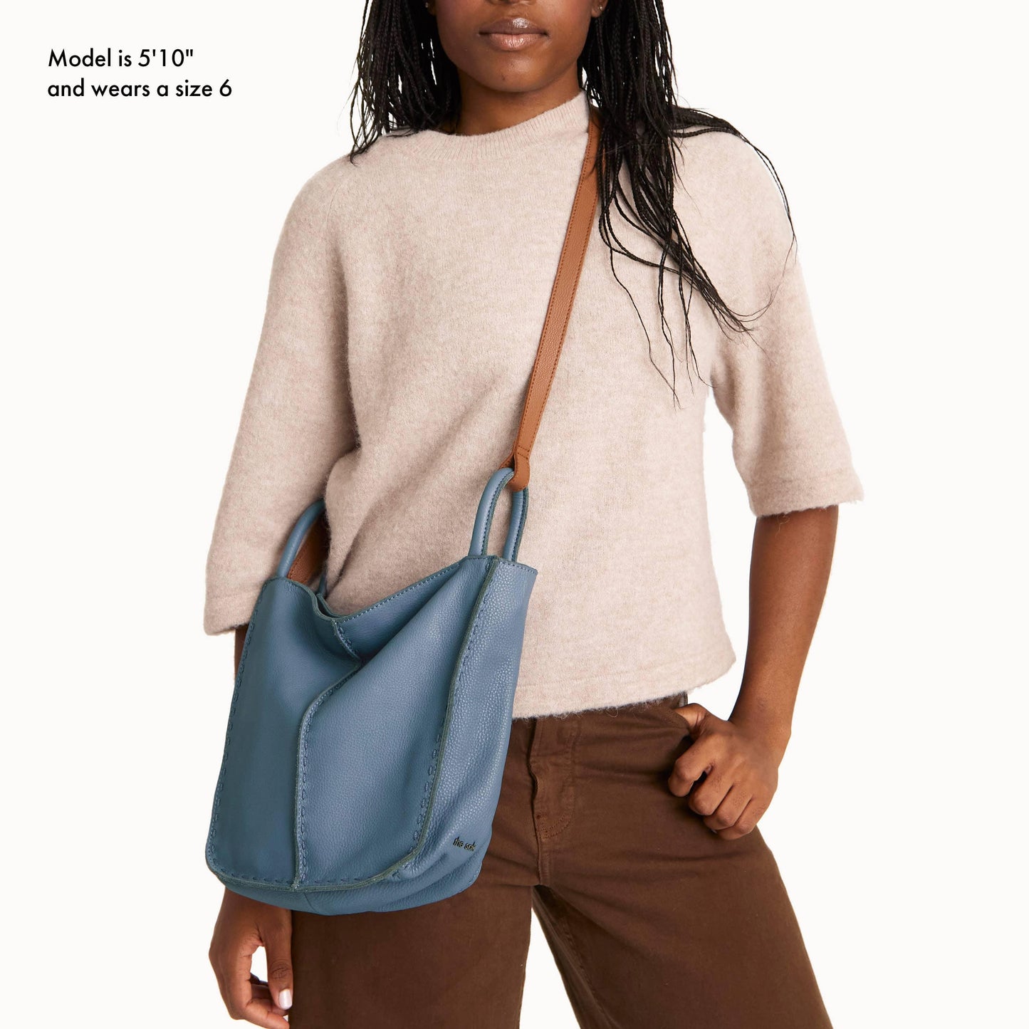 The Sak Los Feliz Slouchy Crossbody Leather - |Maritime|