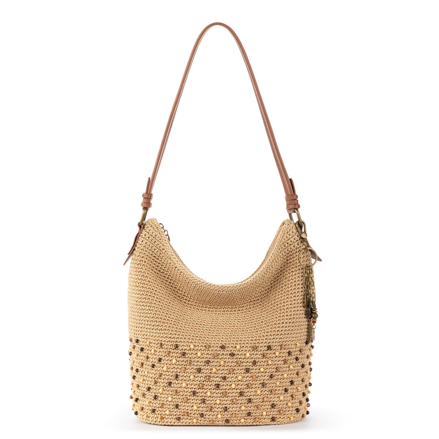 The Sak Sequoia Hobo Crochet - |Bamboo Neutral Beads|