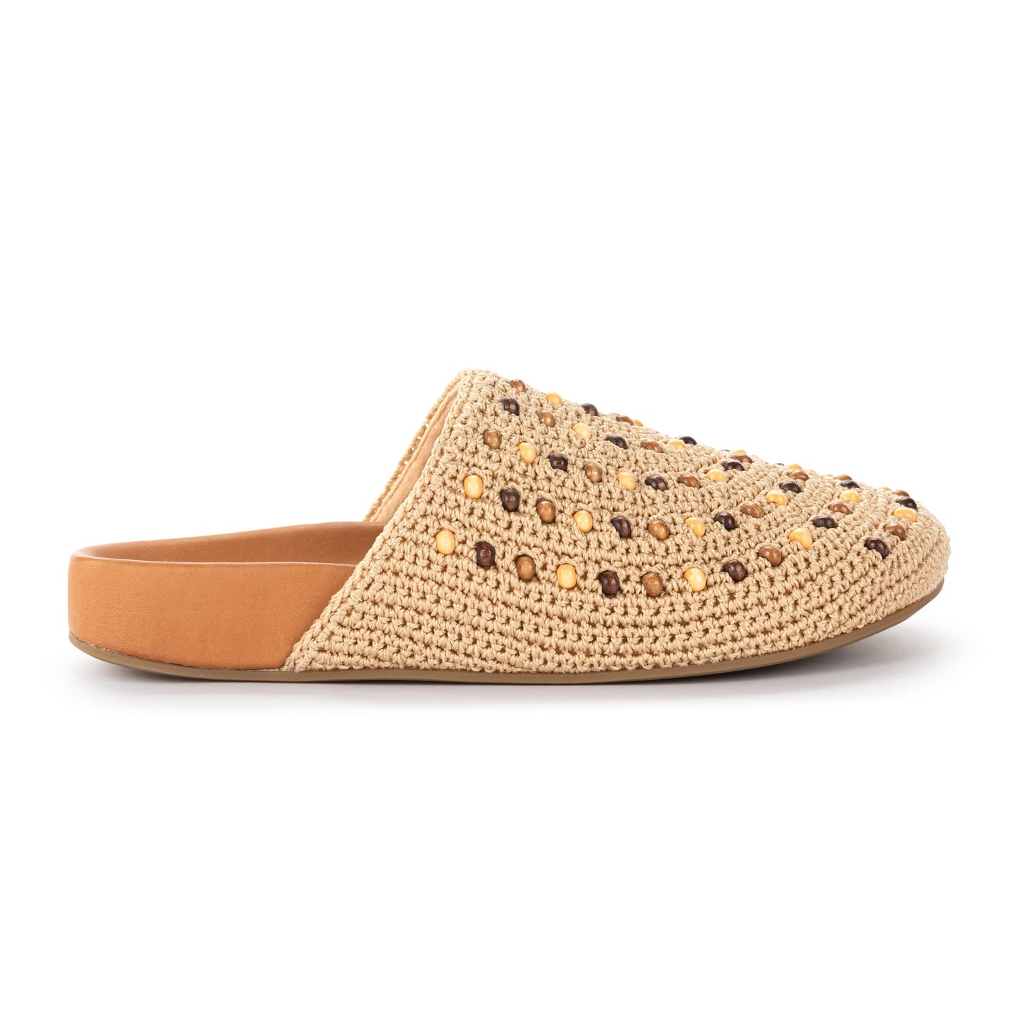 The Sak Bolinas Clog Crochet - Bamboo Neutral Beads
