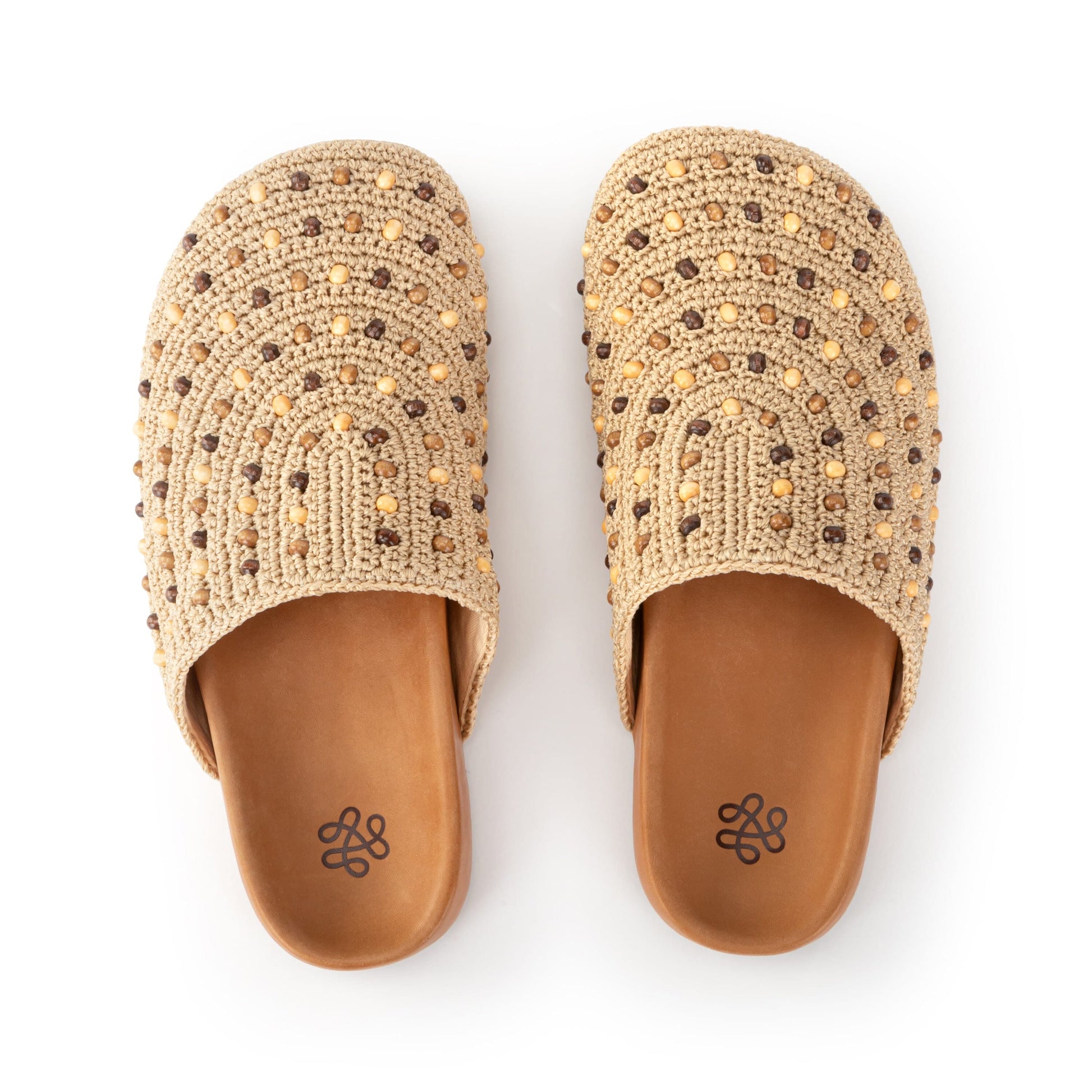 The Sak Bolinas Clog Crochet - Bamboo Neutral Beads