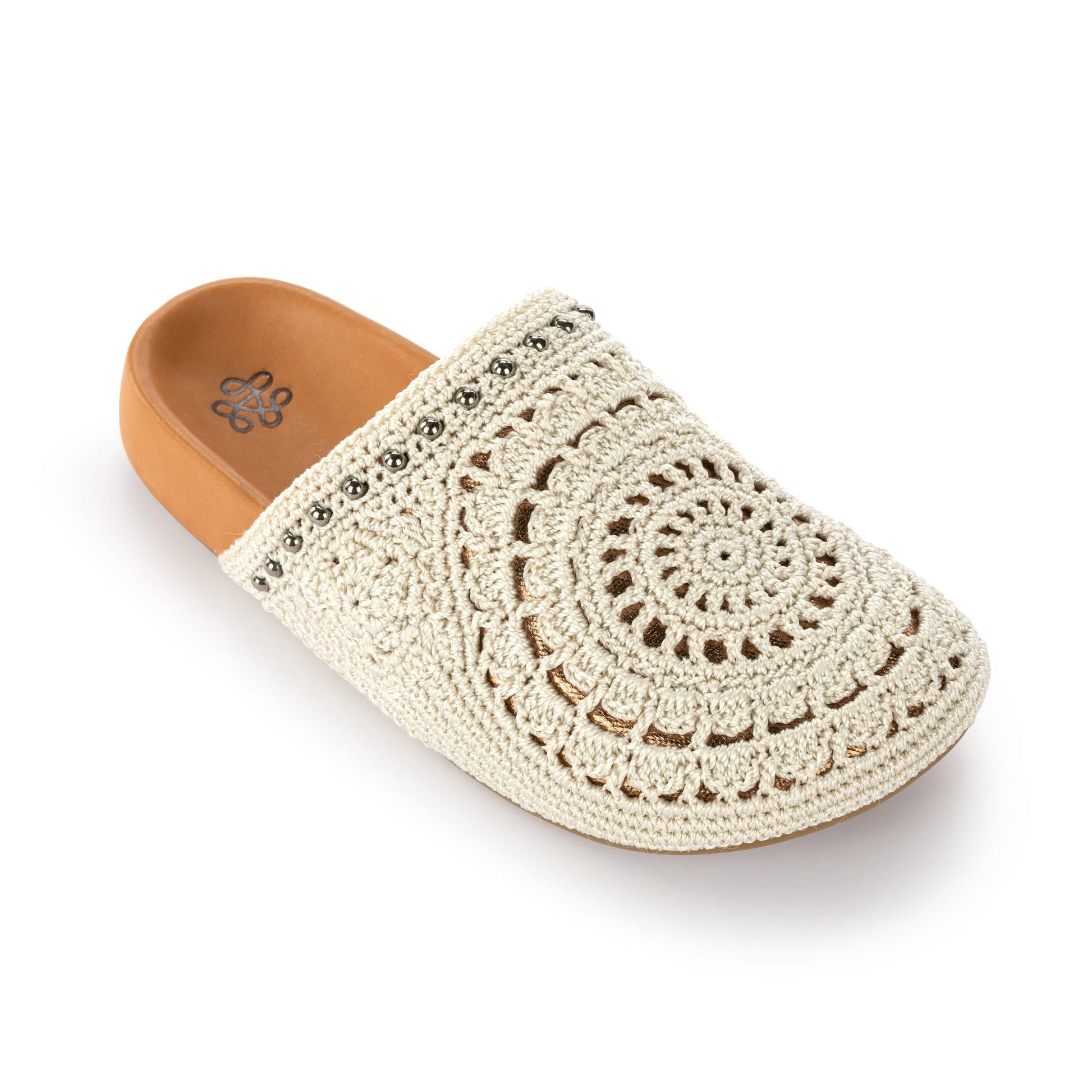 The Sak Bolinas Clog Crochet - |Natural Medallion|