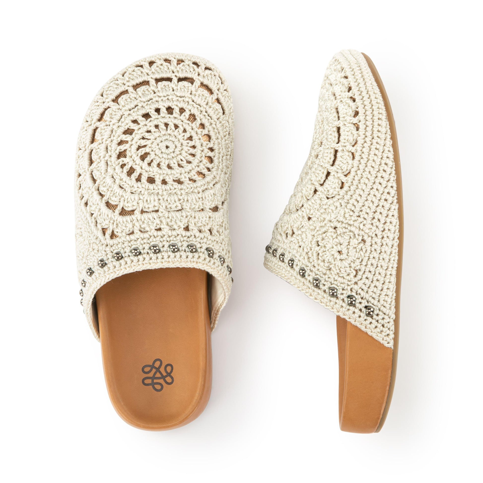 The Sak Bolinas Clog Crochet - |Natural Medallion|