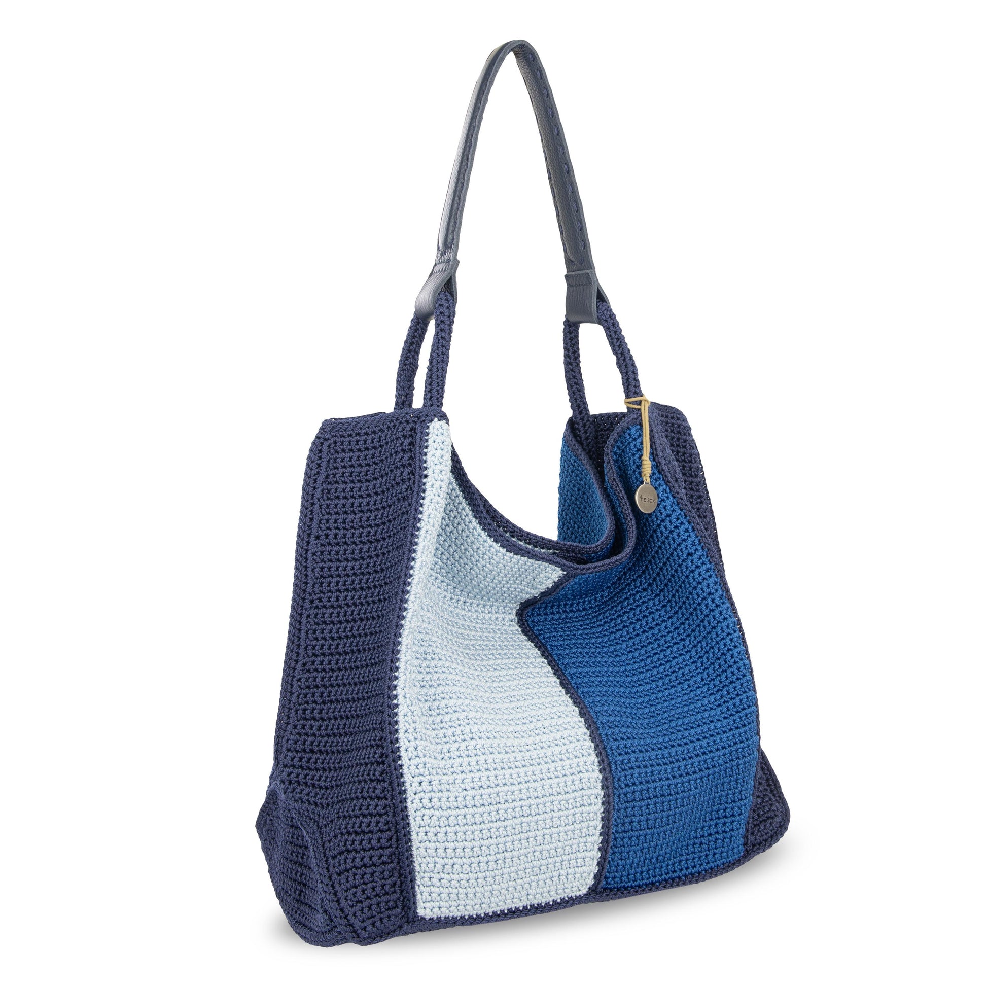 The Sak Los Feliz Slouchy Large Tote Crochet - |Ocean Block|