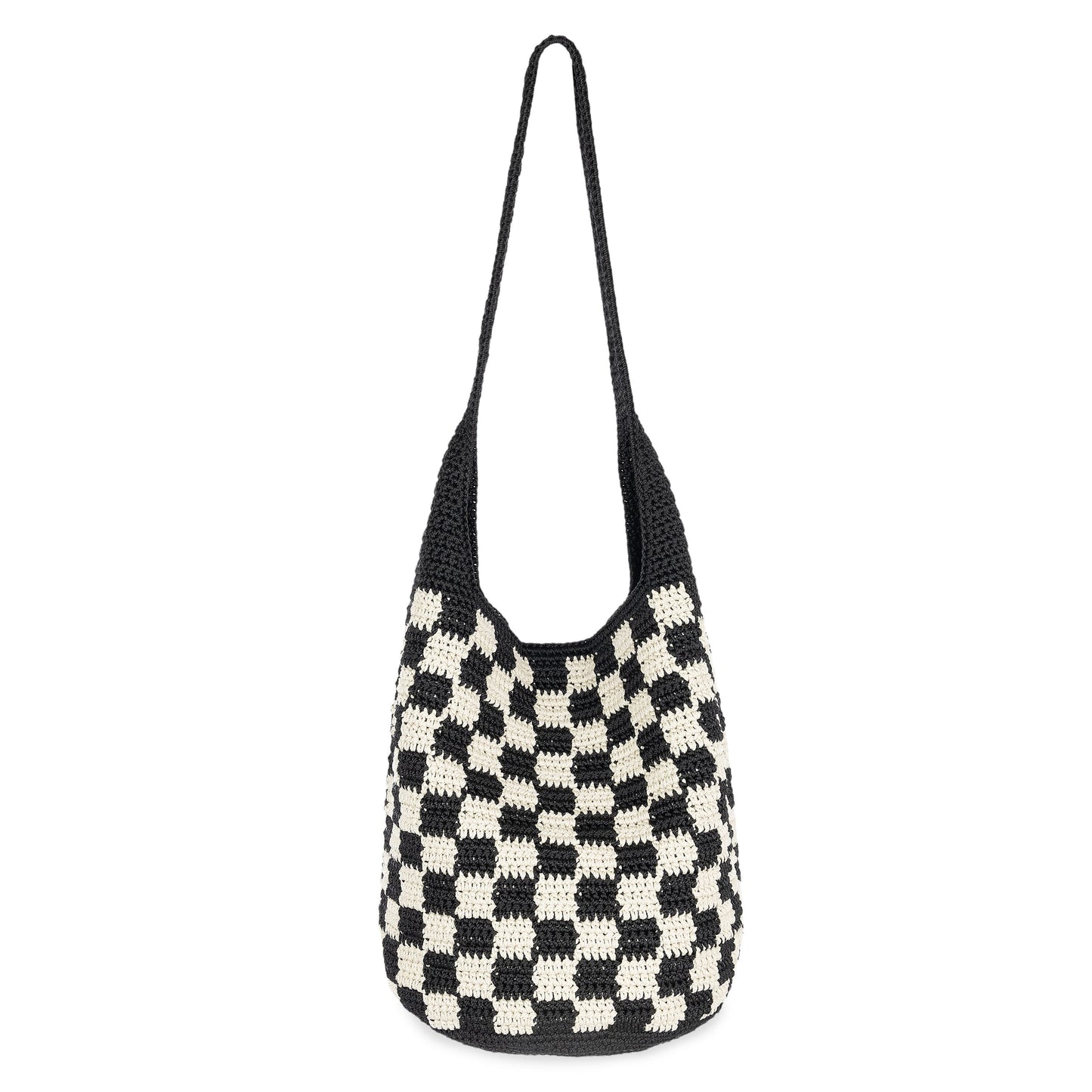 The Sak 120 Hobo Crochet - |Black Check|