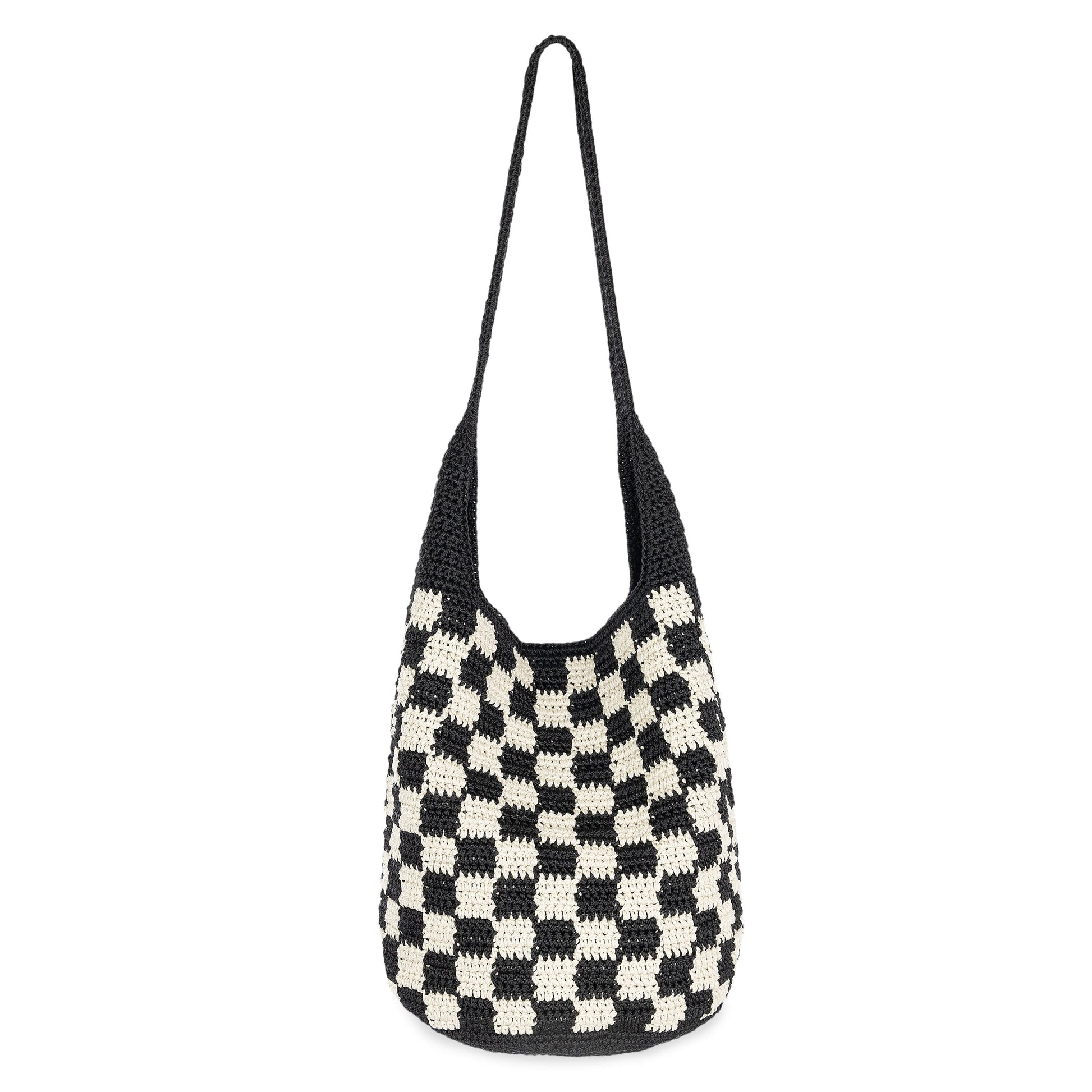 The Sak 120 Hobo Crochet - |Black Check|