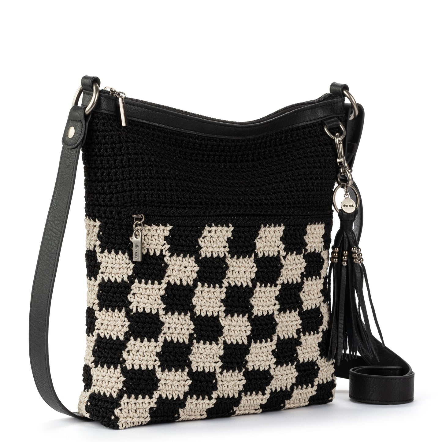 The Sak Lucia Crossbody Crochet - |Black Check|