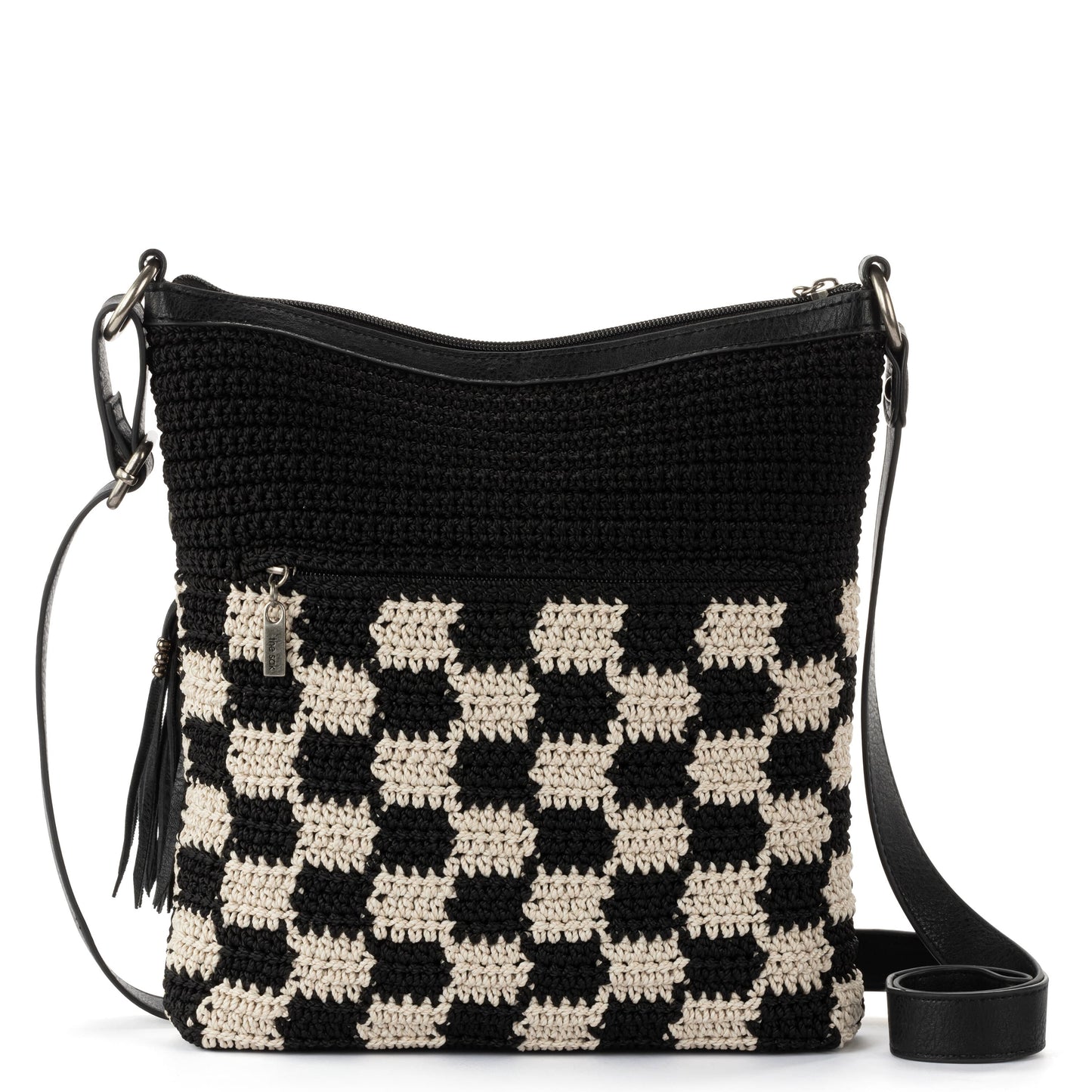 The Sak Lucia Crossbody Crochet - |Black Check|