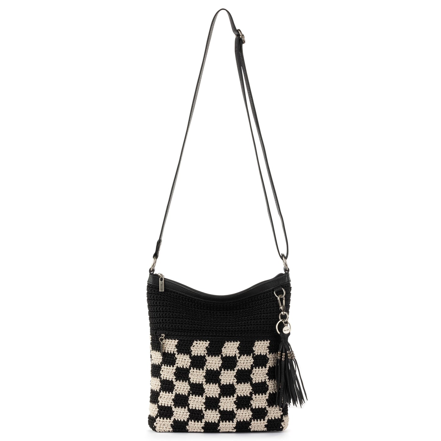 The Sak Lucia Crossbody Crochet - |Black Check|