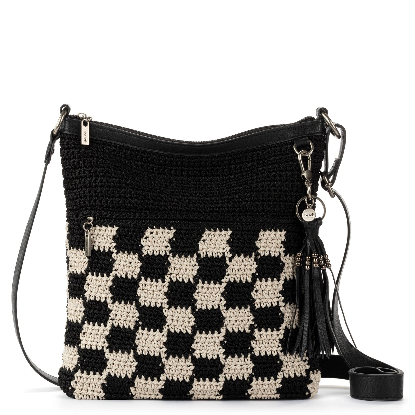 The Sak Lucia Crossbody Crochet - |Black Check|