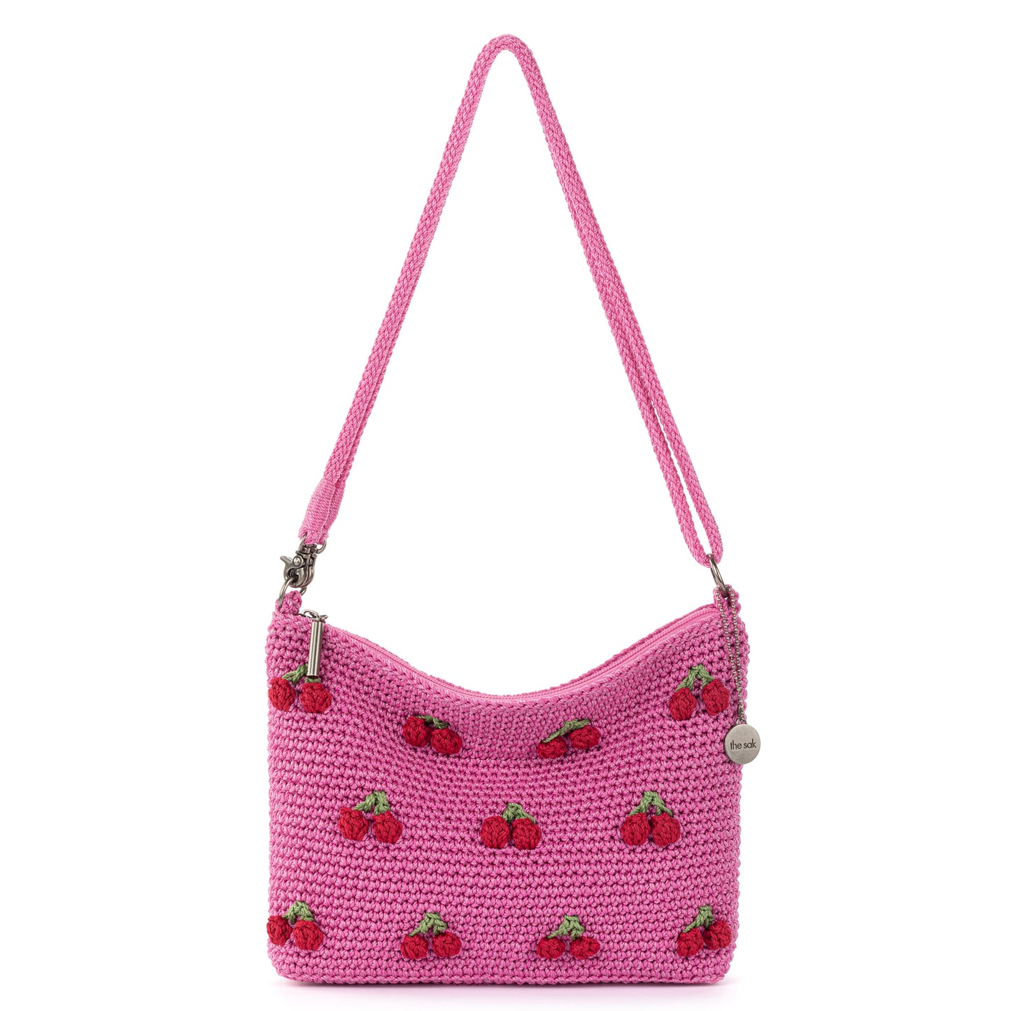 The Sak Lumi Crossbody Crochet - |Pink Cherries|