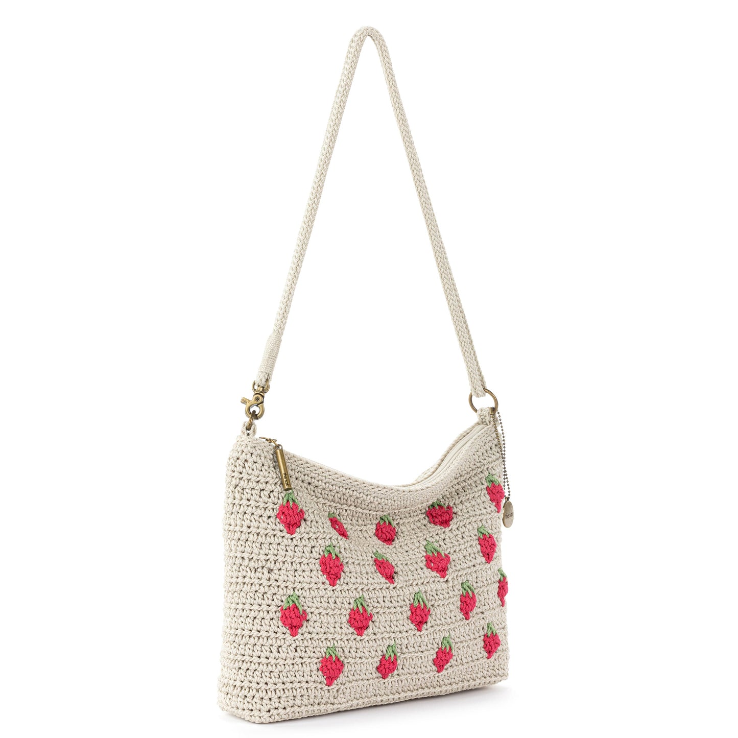 The Sak Lumi Crossbody Crochet - |Natural Strawberries|