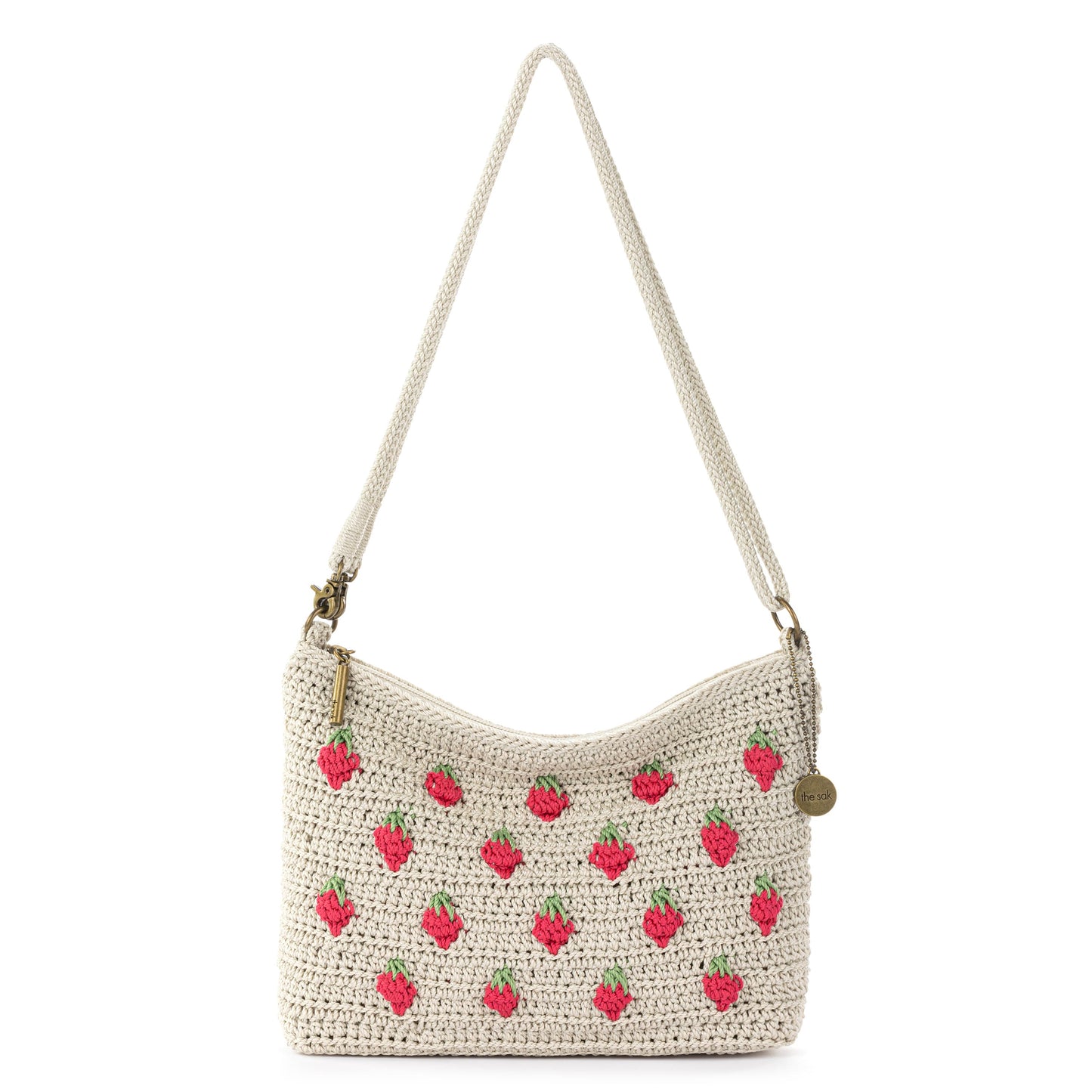 The Sak Lumi Crossbody Crochet - |Natural Strawberries|