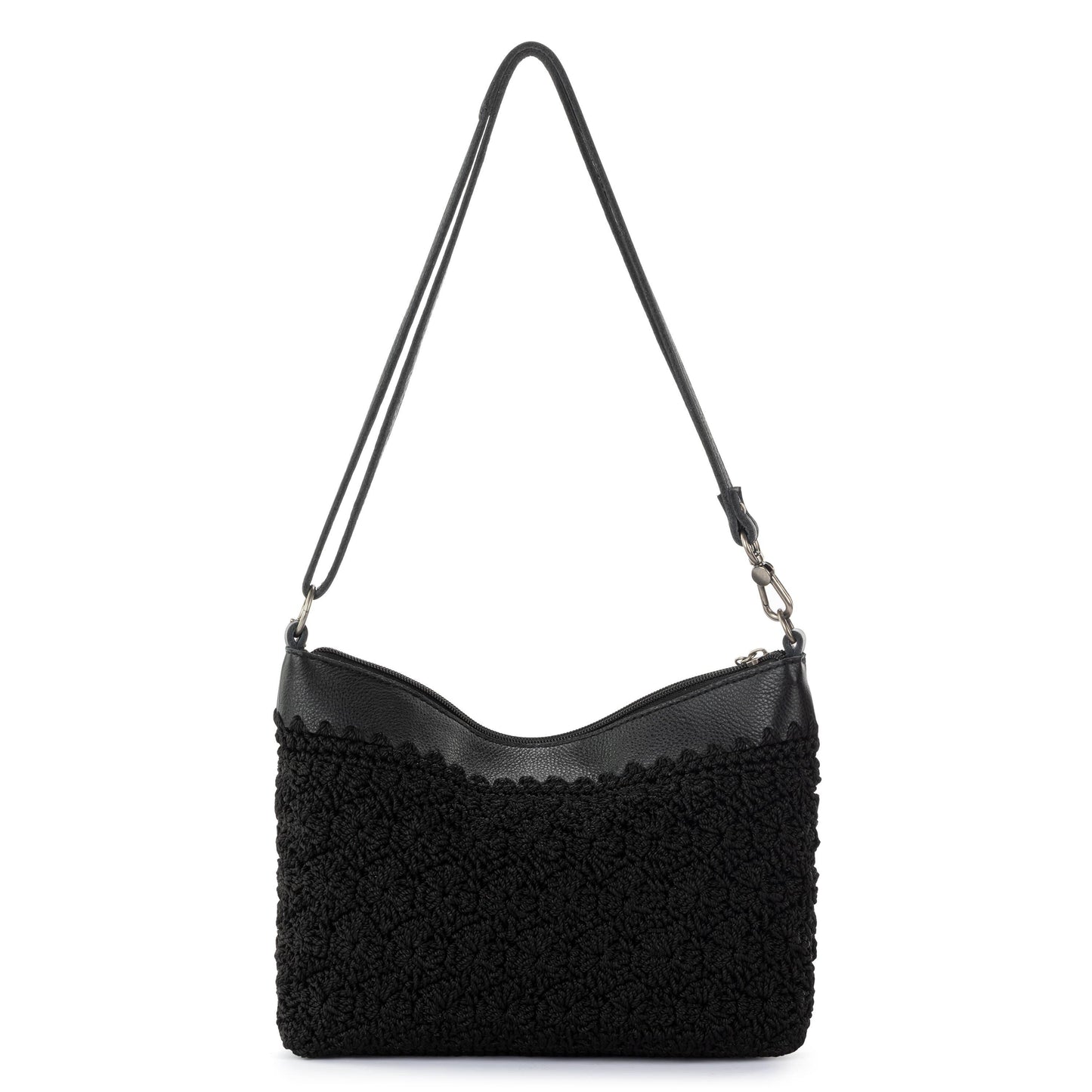 The Sak Lumi Crossbody Crochet - |Black Primrose|
