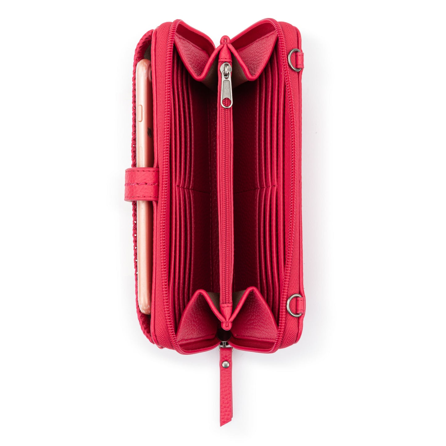 The Sak Iris Large Smartphone Crossbody Leather - |Magenta|