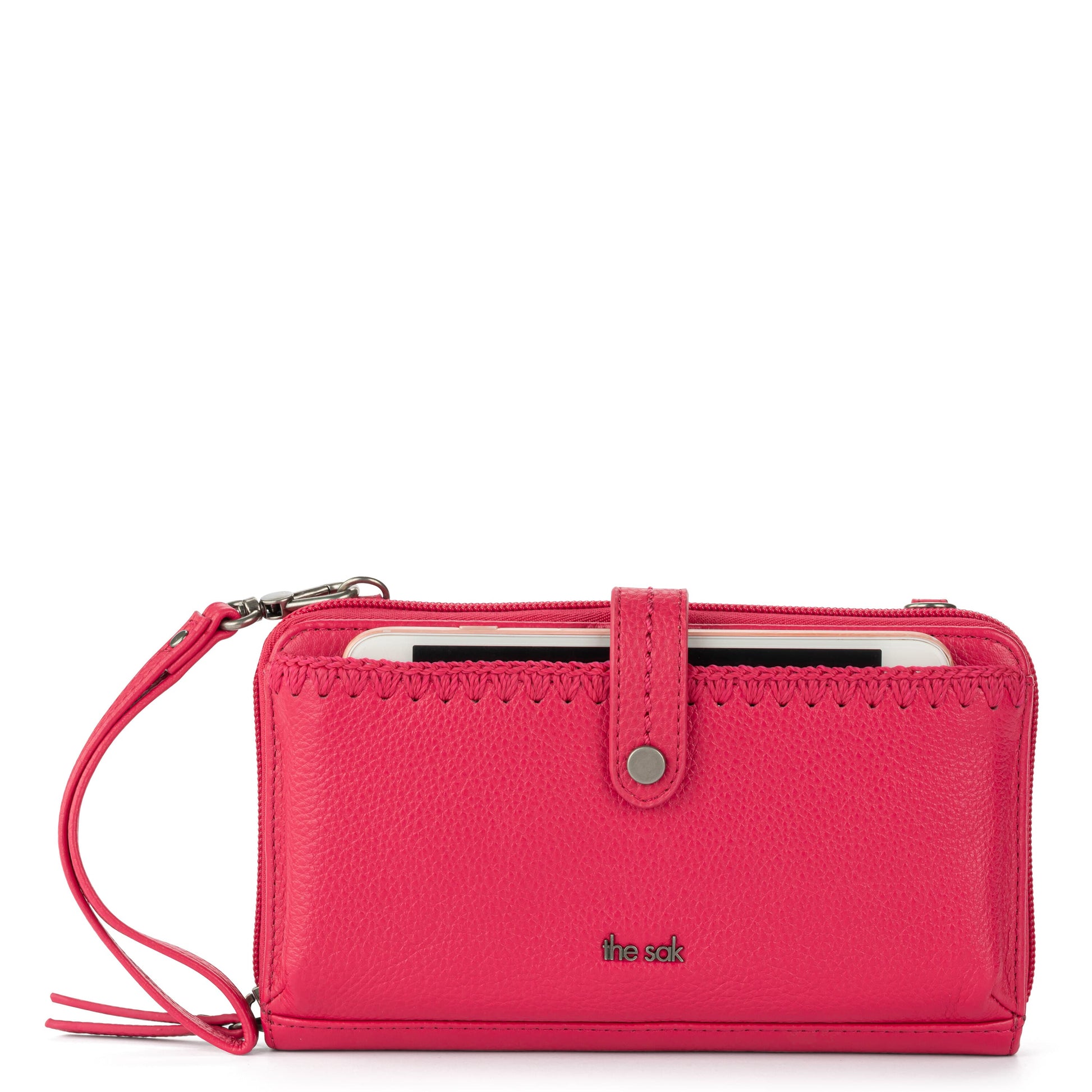The Sak Iris Large Smartphone Crossbody Leather - |Magenta|
