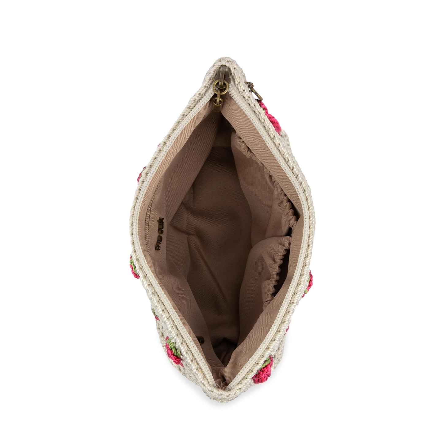 The Sak Essential Medium Pouch Crochet - |Natural Strawberries|