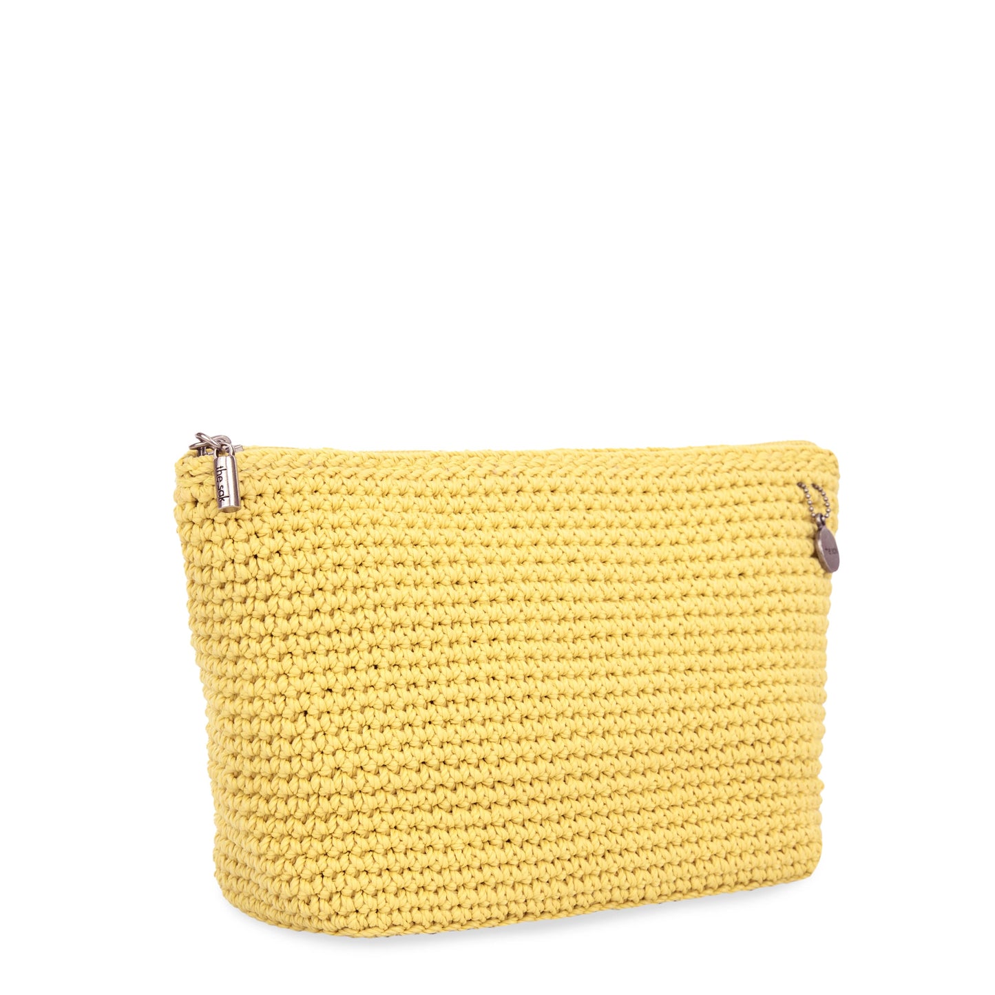 The Sak Essential Medium Pouch Crochet - |Chartreuse|