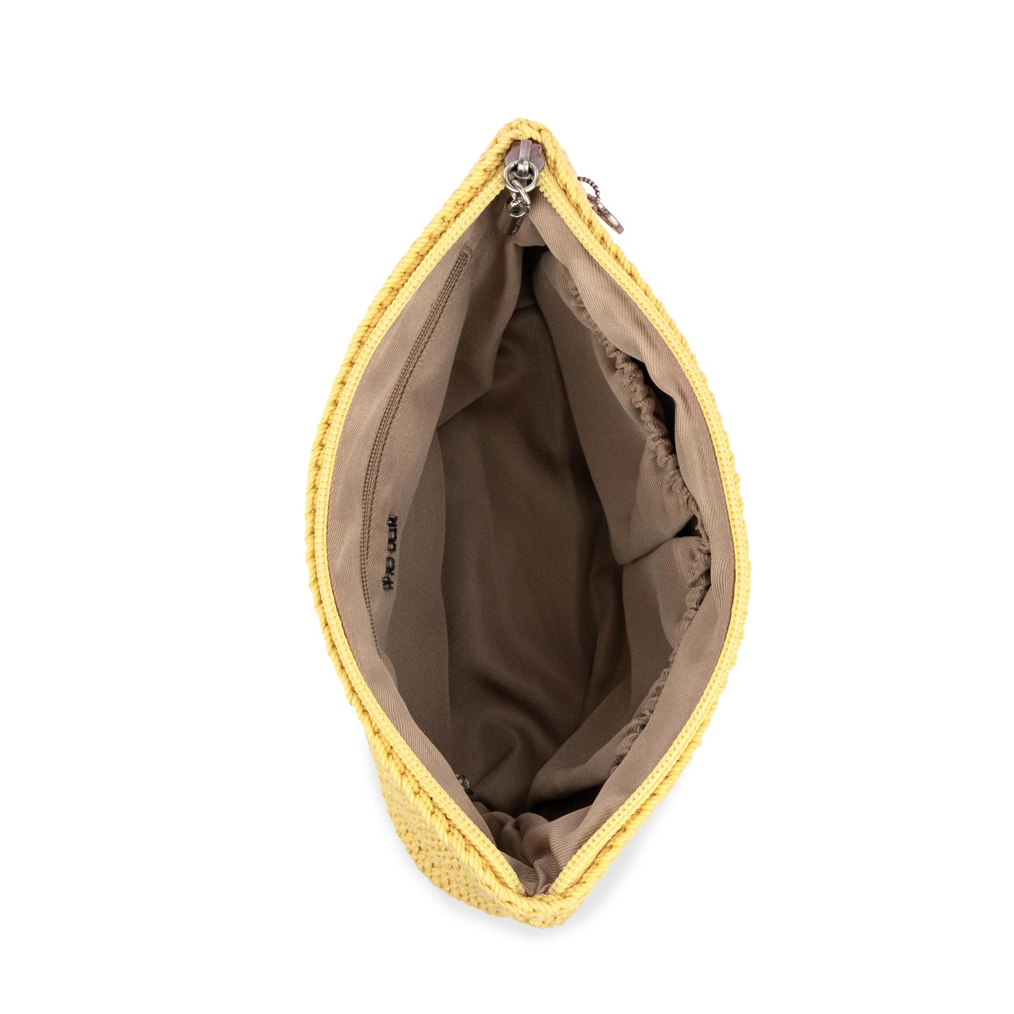 The Sak Essential Medium Pouch Crochet - |Chartreuse|
