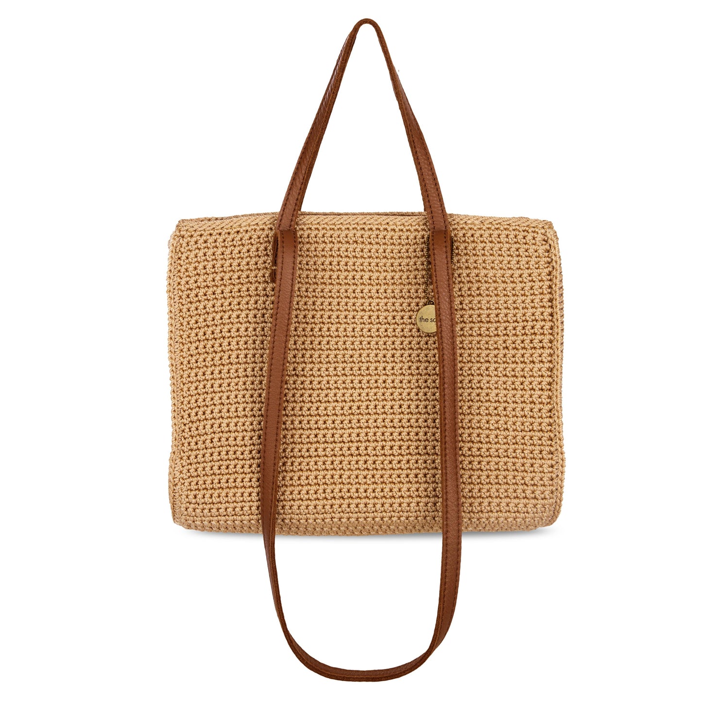 The Sak Sable Boxy Tote Crochet - |Bamboo|