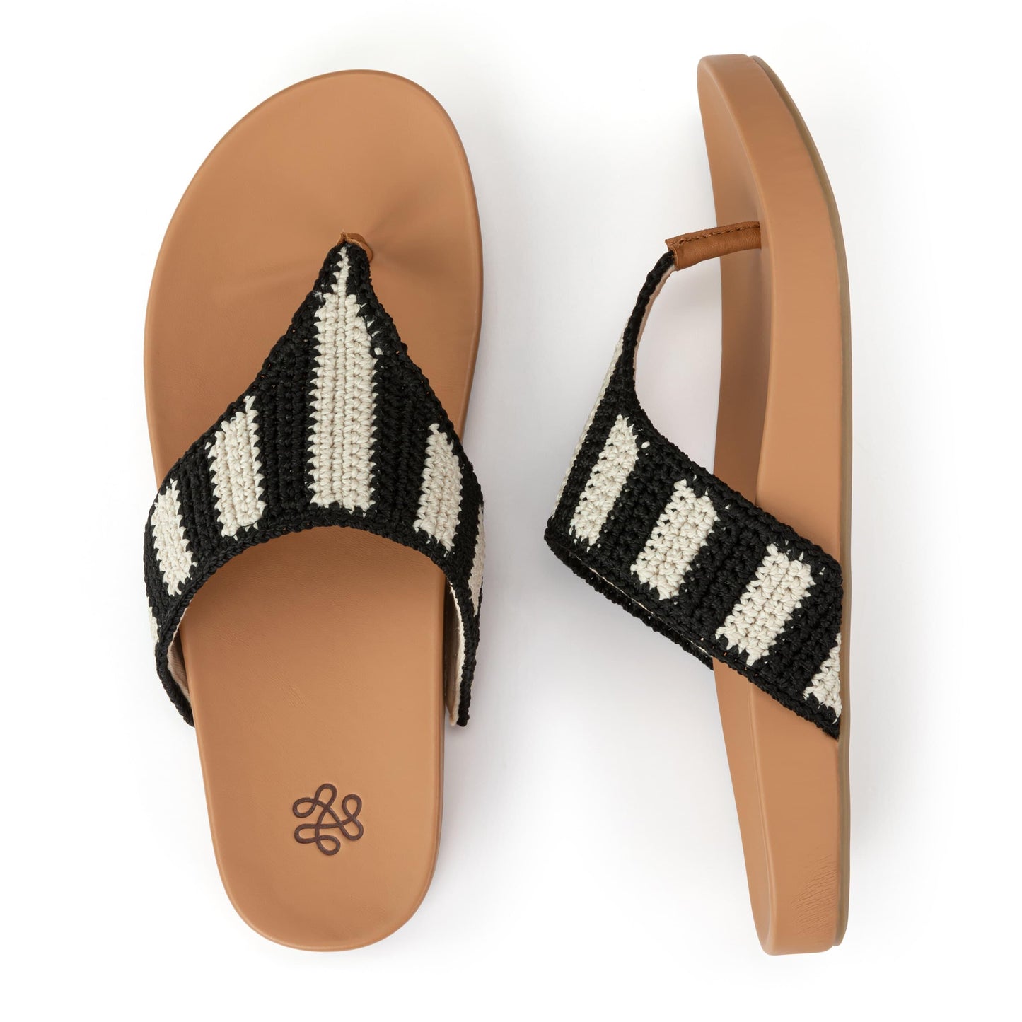 The Sak Everly Sandal Crochet - |Black Stripe|