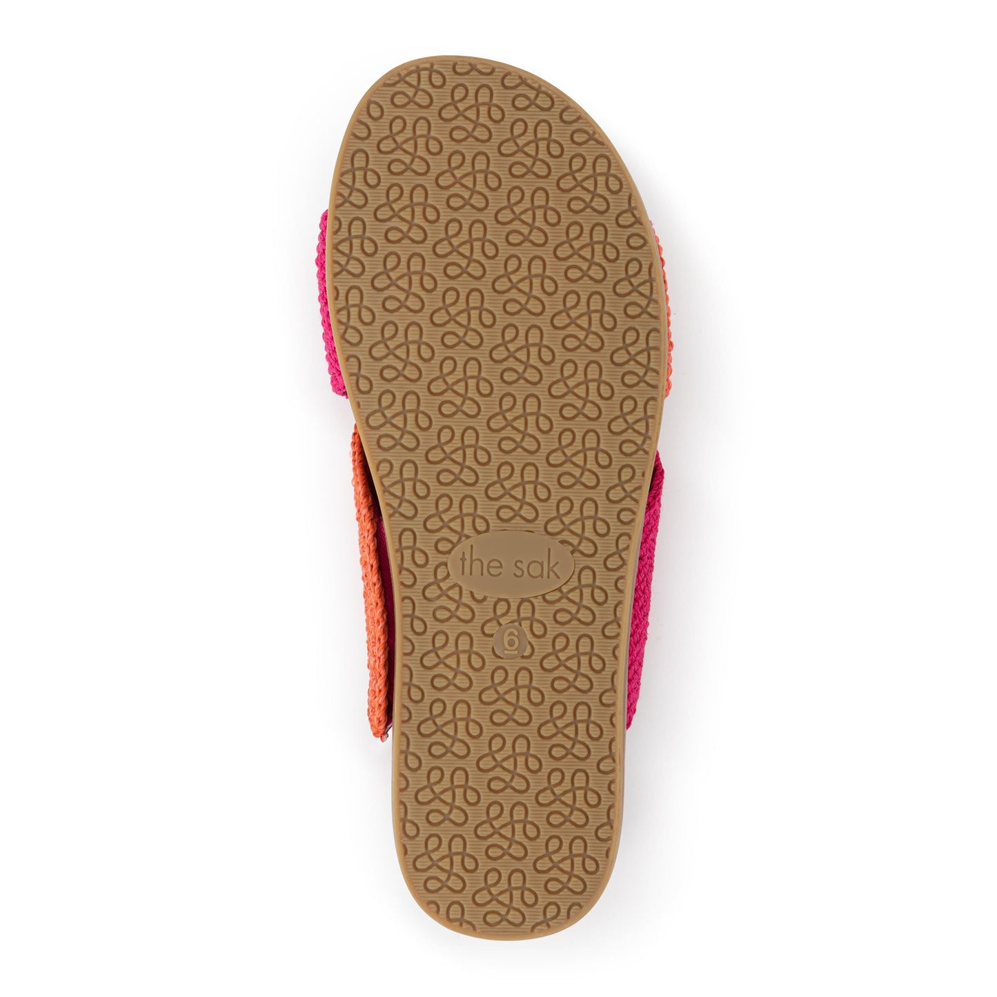 The Sak Penelope Sandal Crochet - |Pinkberry Cayenne Block|